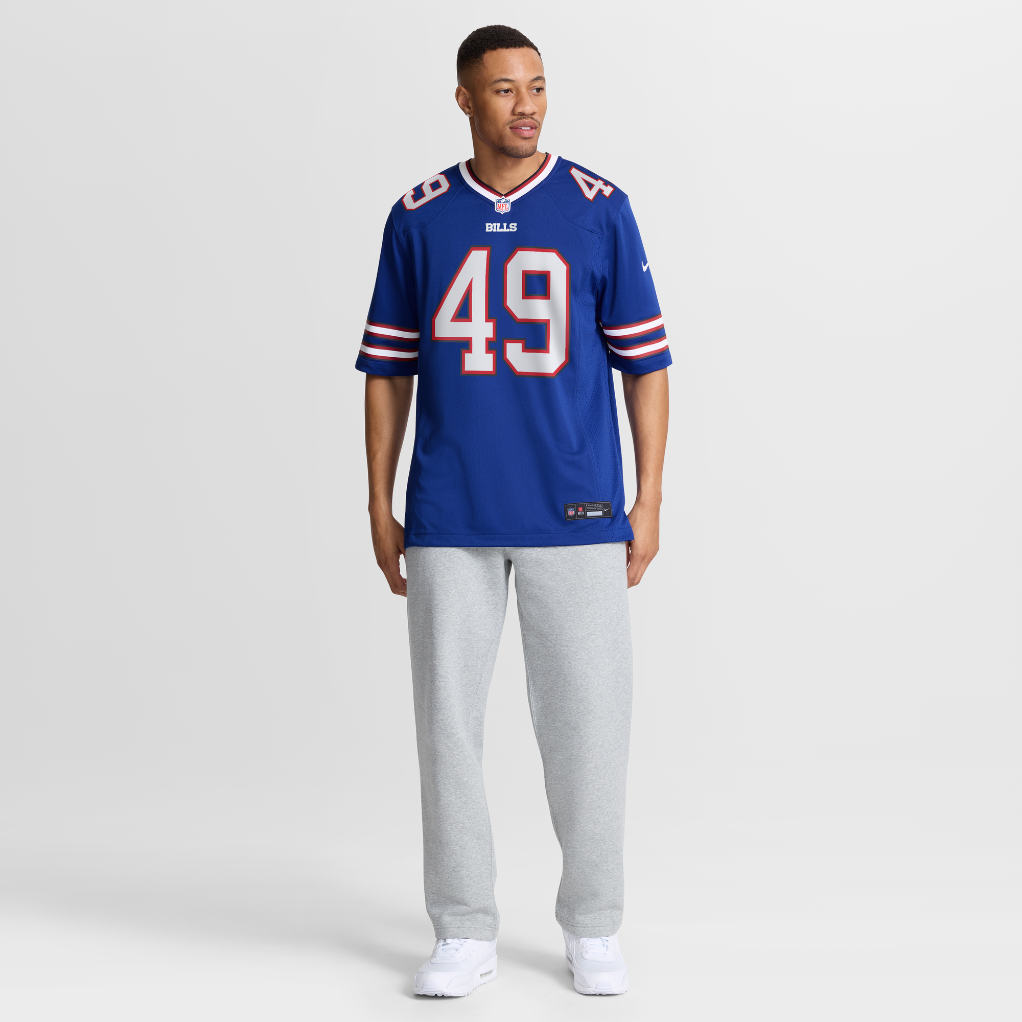 DaShaun White Buffalo Bills Game Jersey White NFL Football Fan Wear