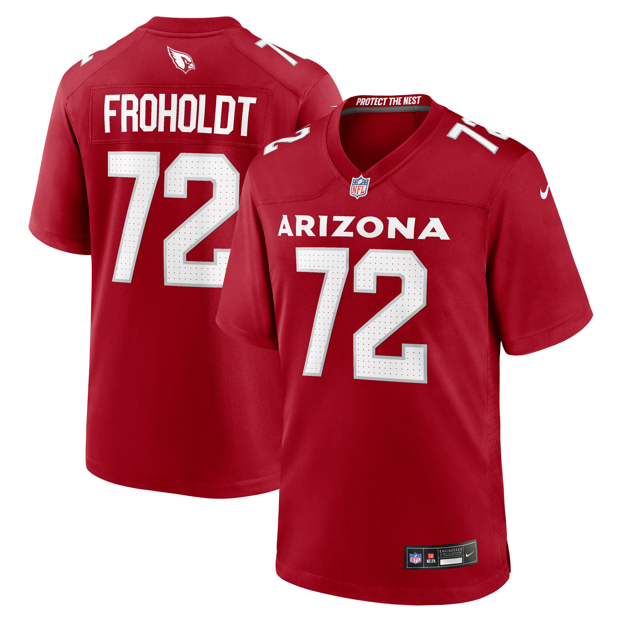 Hjalte Froholdt Arizona Cardinals Game Jersey Cardinal NFL Football Fan Wear Hjalte Froholdt