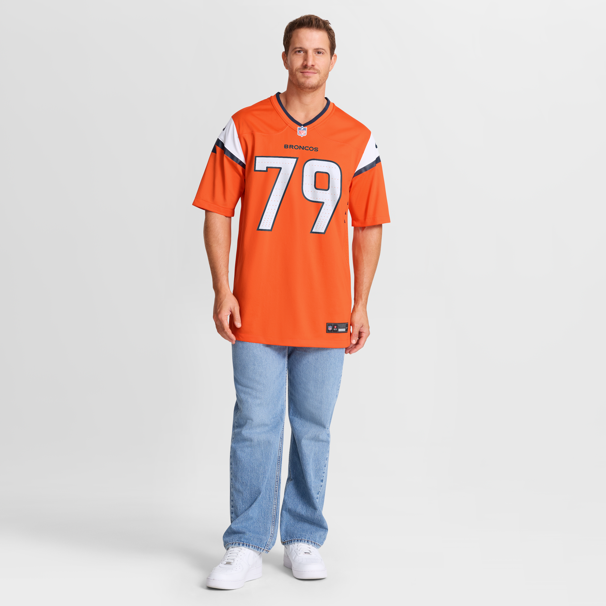 Matt Peart Denver Broncos Game Jersey Orange NFL Football Fan Wear