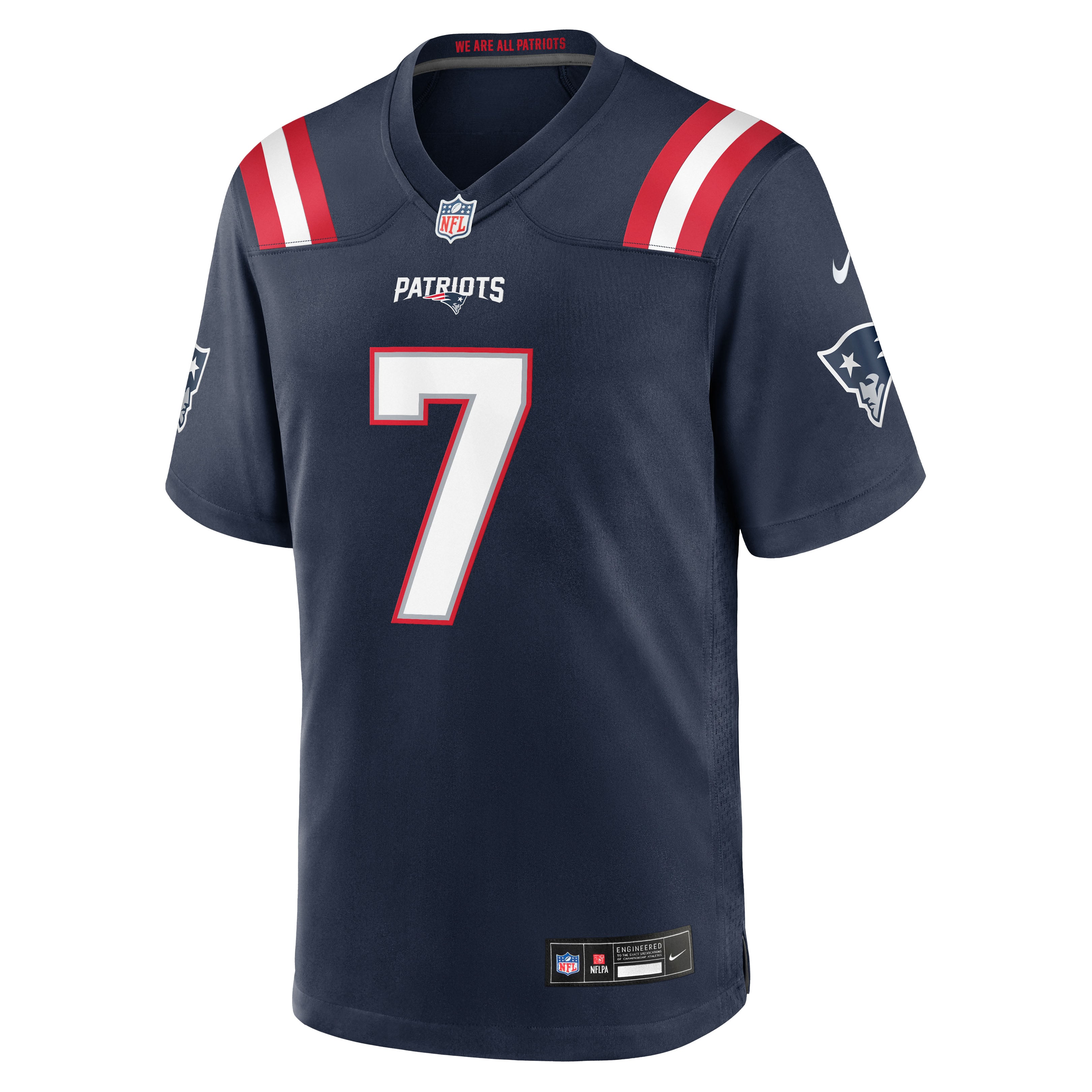 Carlton Davis New England Patriots Game Jersey Navy NFL Football Fan Wear
