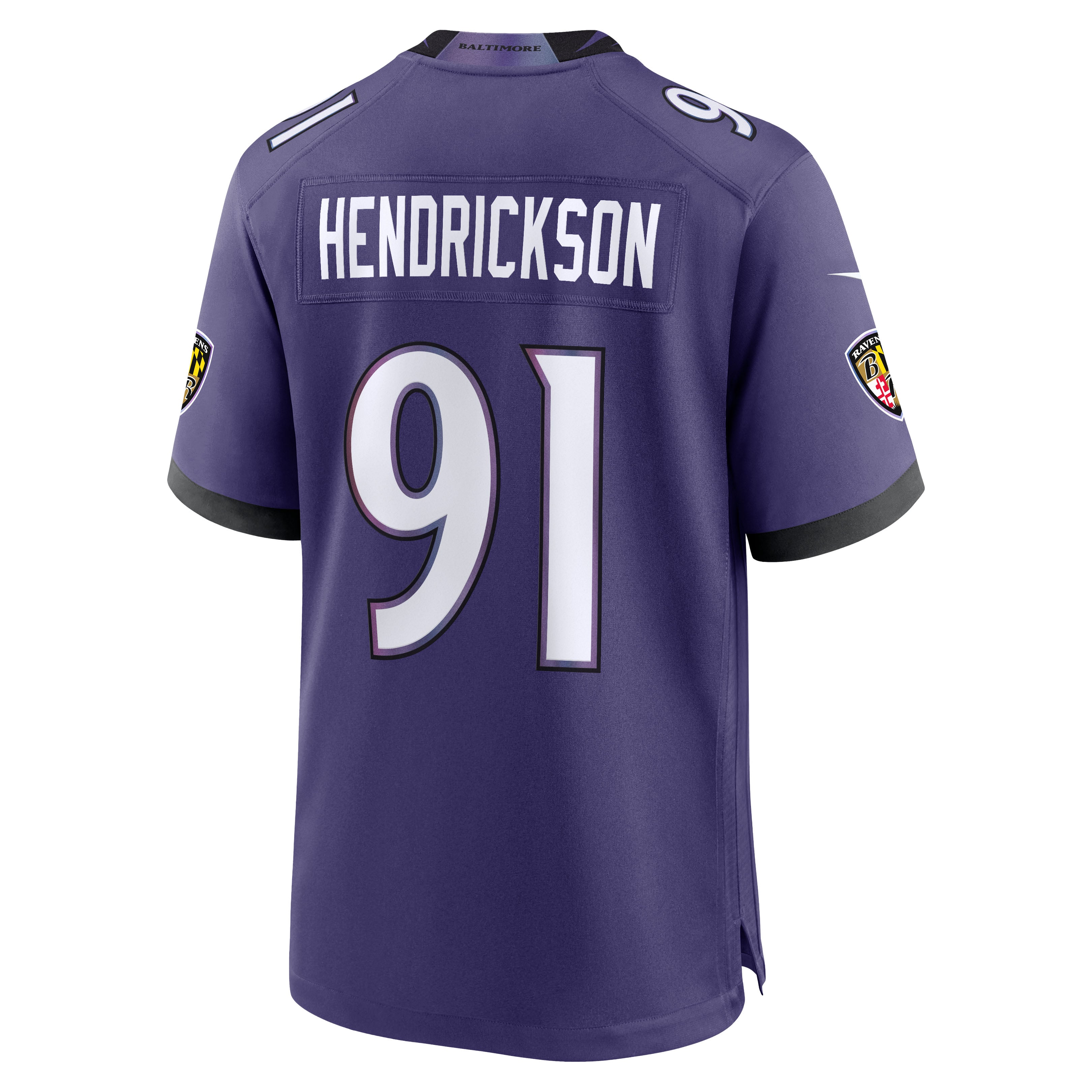 Trey Hendrickson Baltimore Ravens Game Jersey Purple NFL Football Fan Wear