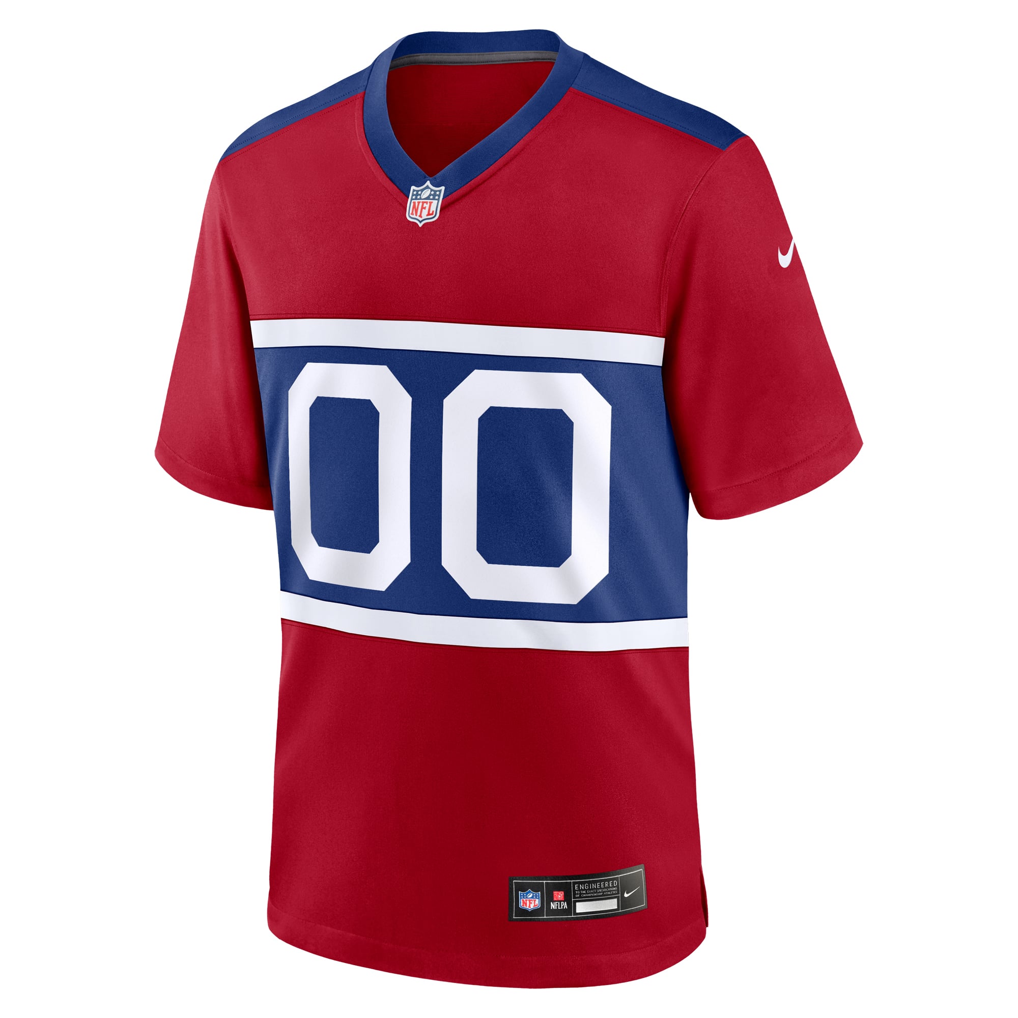 Century New York Giants Alternate Jersey Red NFL Football Fan Wear Custom Number