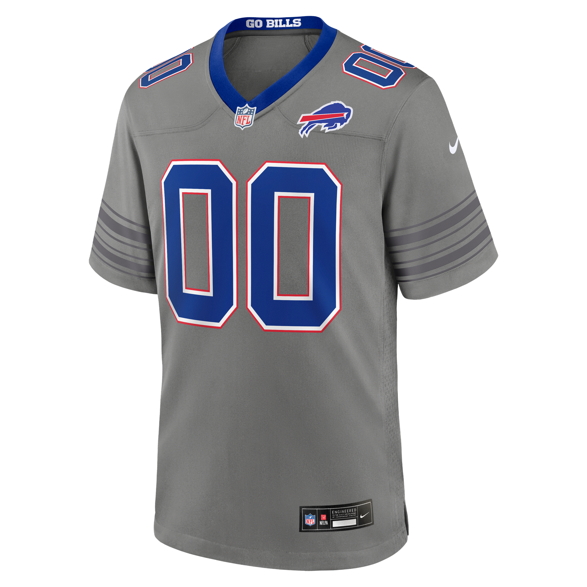 Buffalo Bills Game Jersey Gray NFL Football Fan Wear