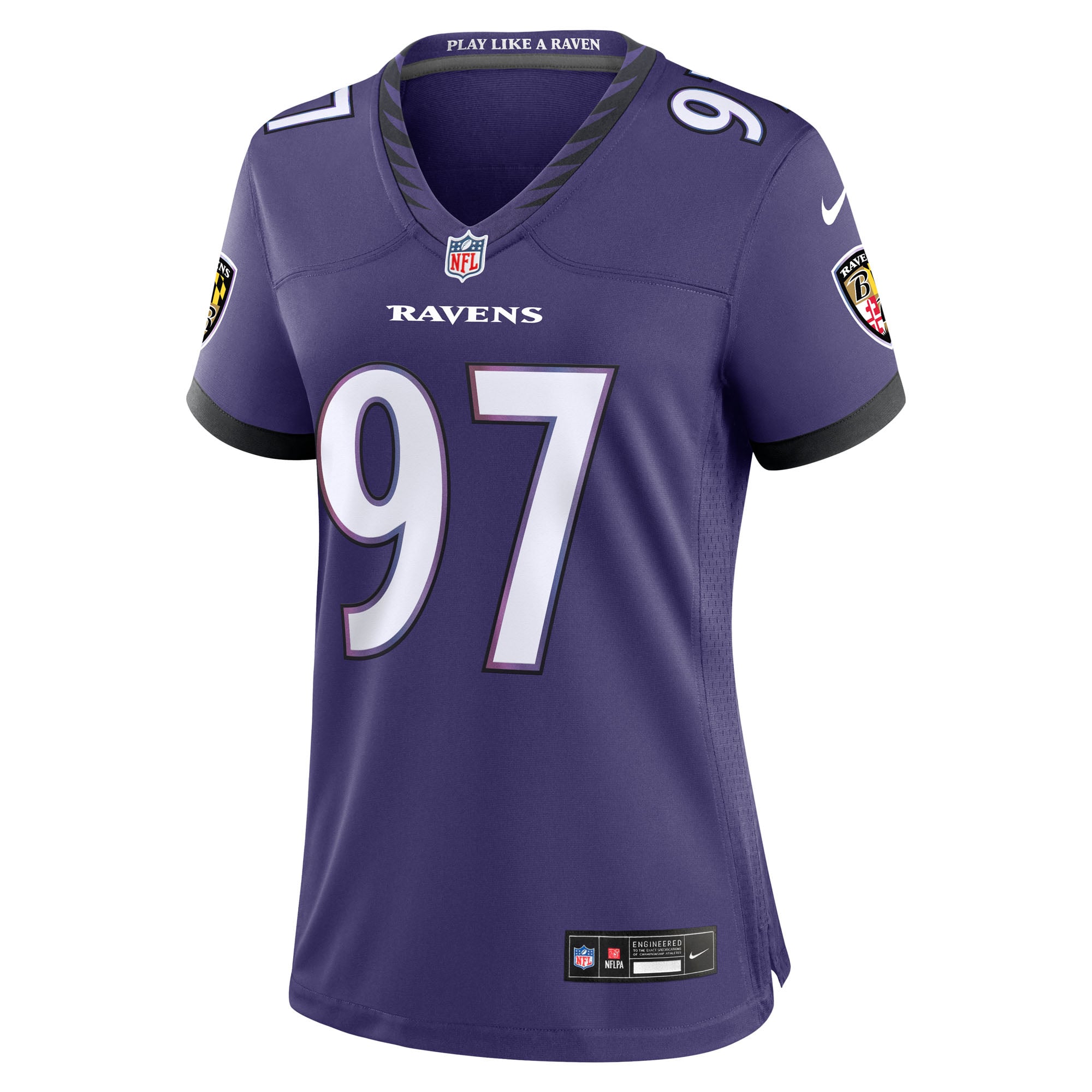 Ethan Burke Baltimore Ravens Game Jersey Purple NFL Football Fan Wear