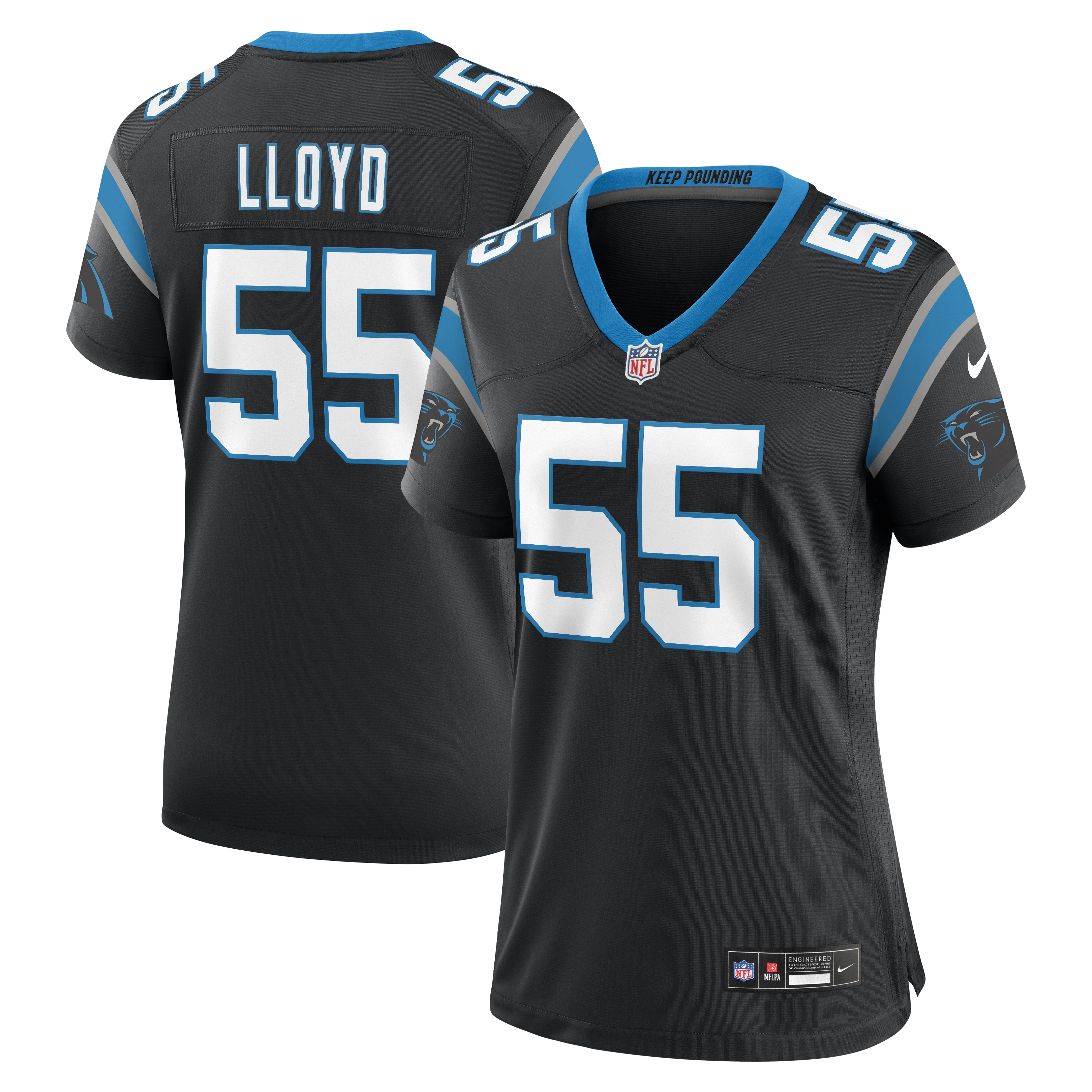 Devin Lloyd Carolina Panthers Game Jersey Black NFL Football Fan Wear