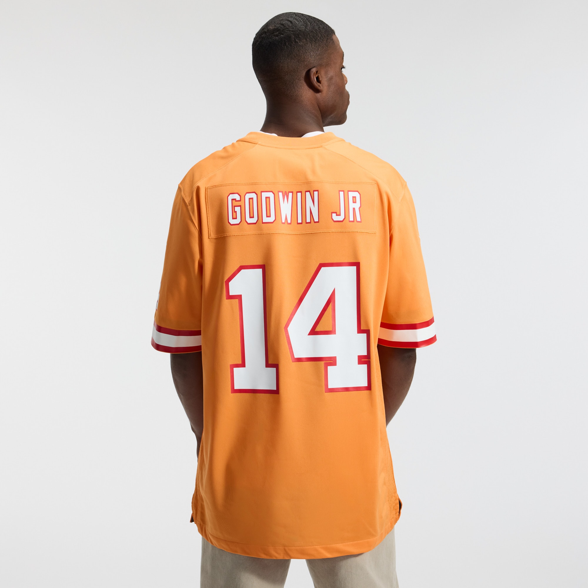 Chris Godwin Jr Tampa Bay Buccaneers Player Jersey Orange NFL Football Fan Wear