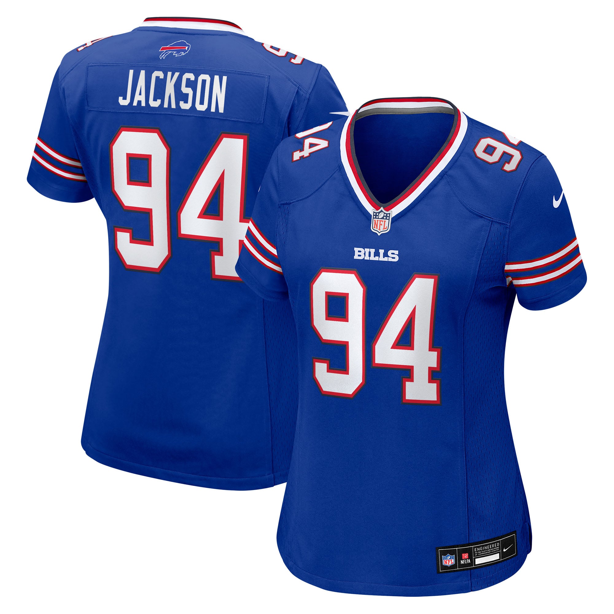 Landon Jackson Buffalo Bills Game Jersey Royal NFL Football Fan Wear Landon Jackson