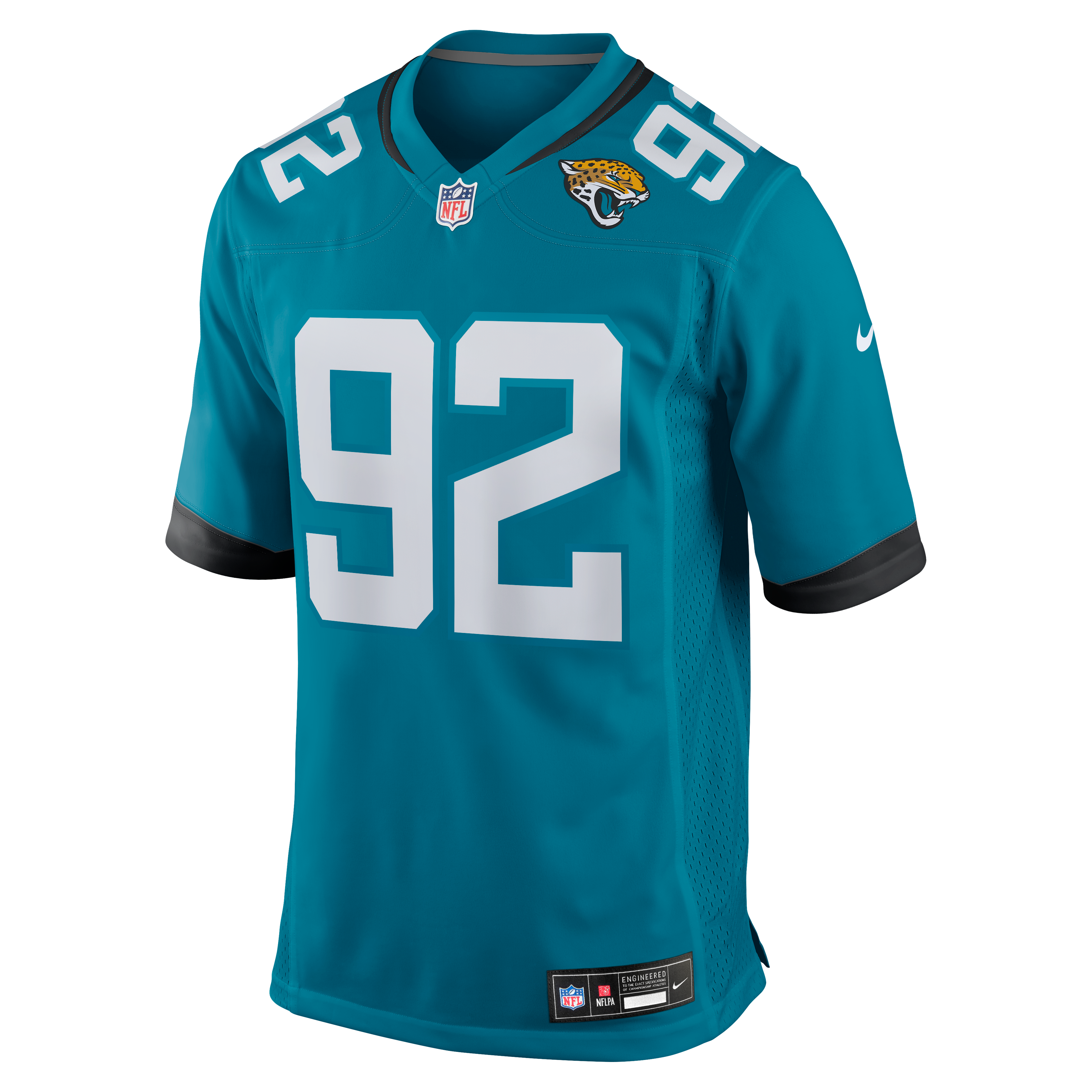 Danny Striggow Jacksonville Jaguars Game Jersey Teal NFL Football Fan Wear