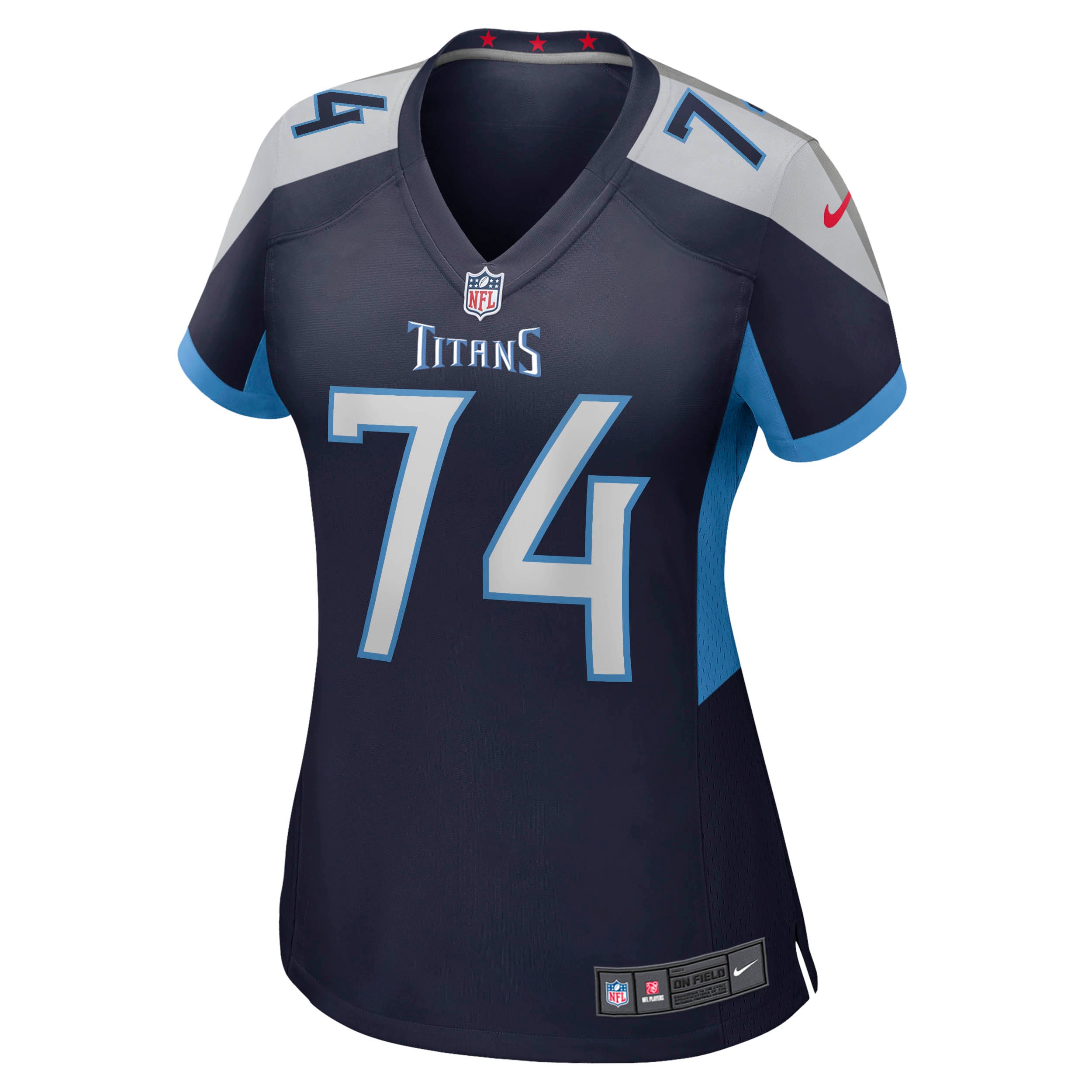 Bruce Matthews Retired Tennessee Titans Player Jersey Navy NFL Football Fan Wear Bruce Matthews Retired