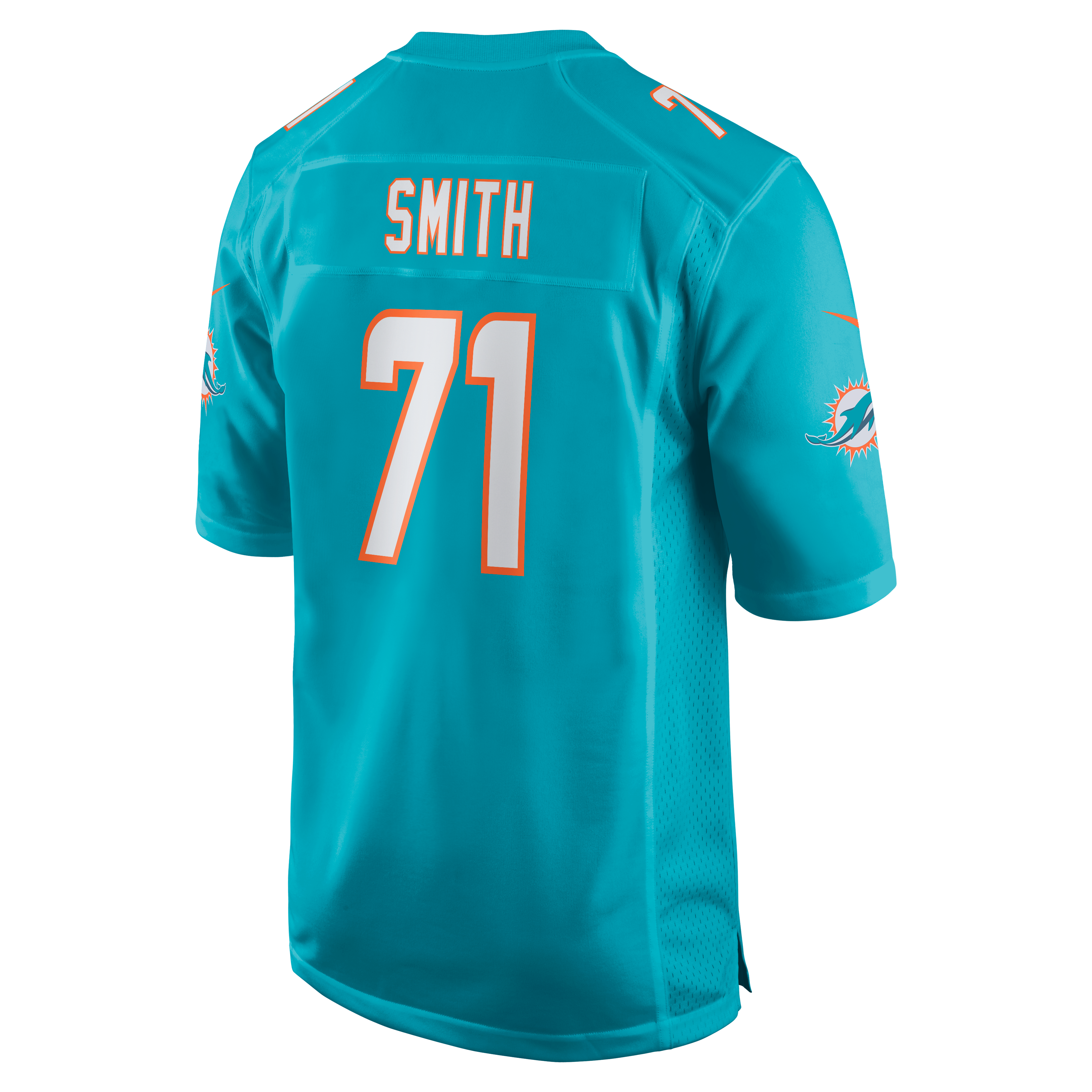 Kion Smith Miami Dolphins Game Jersey Aqua NFL Football Fan Wear Kion Smith