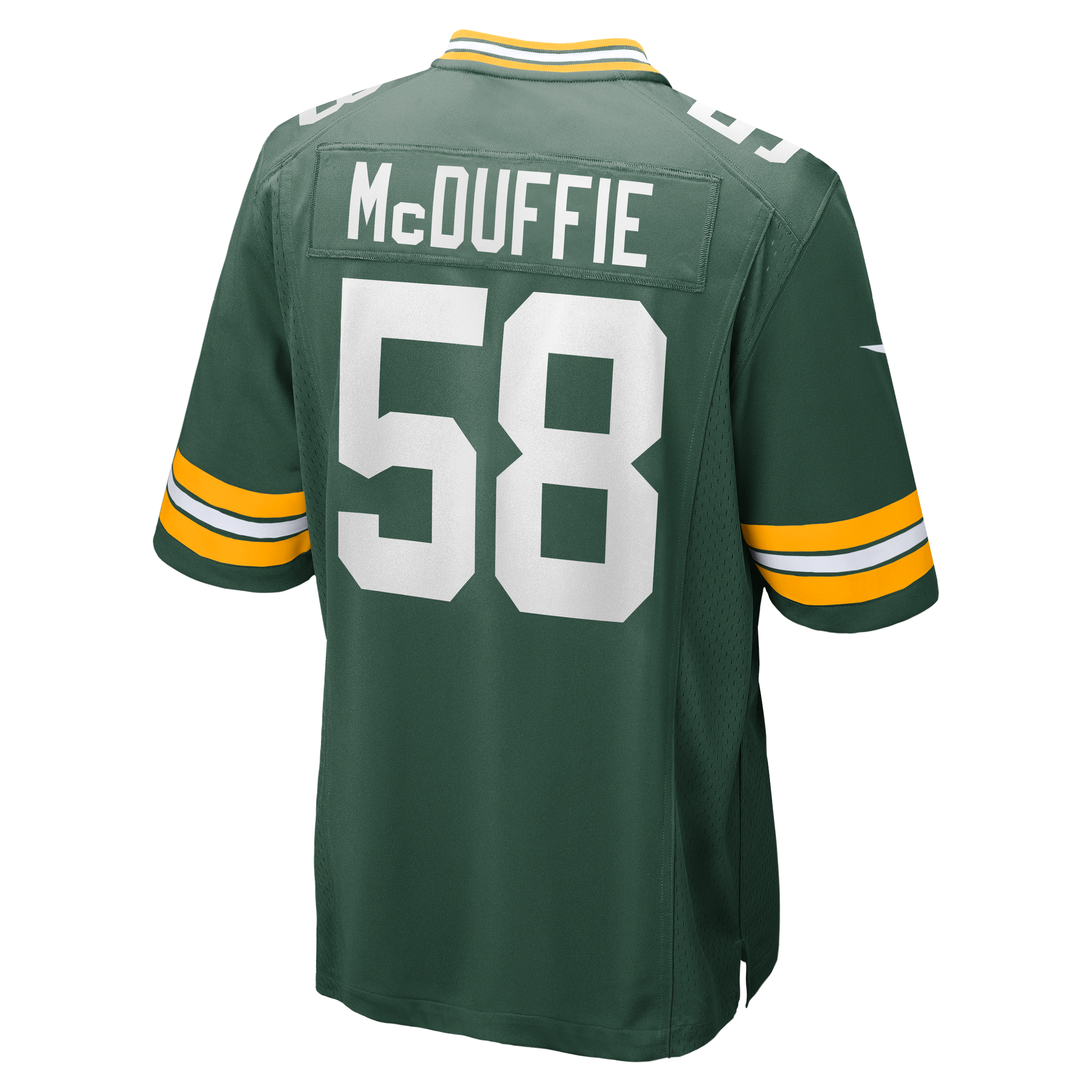 Isaiah McDuffie Green Bay Packers Game Jersey Green NFL Football Fan Wear Isaiah McDuffie