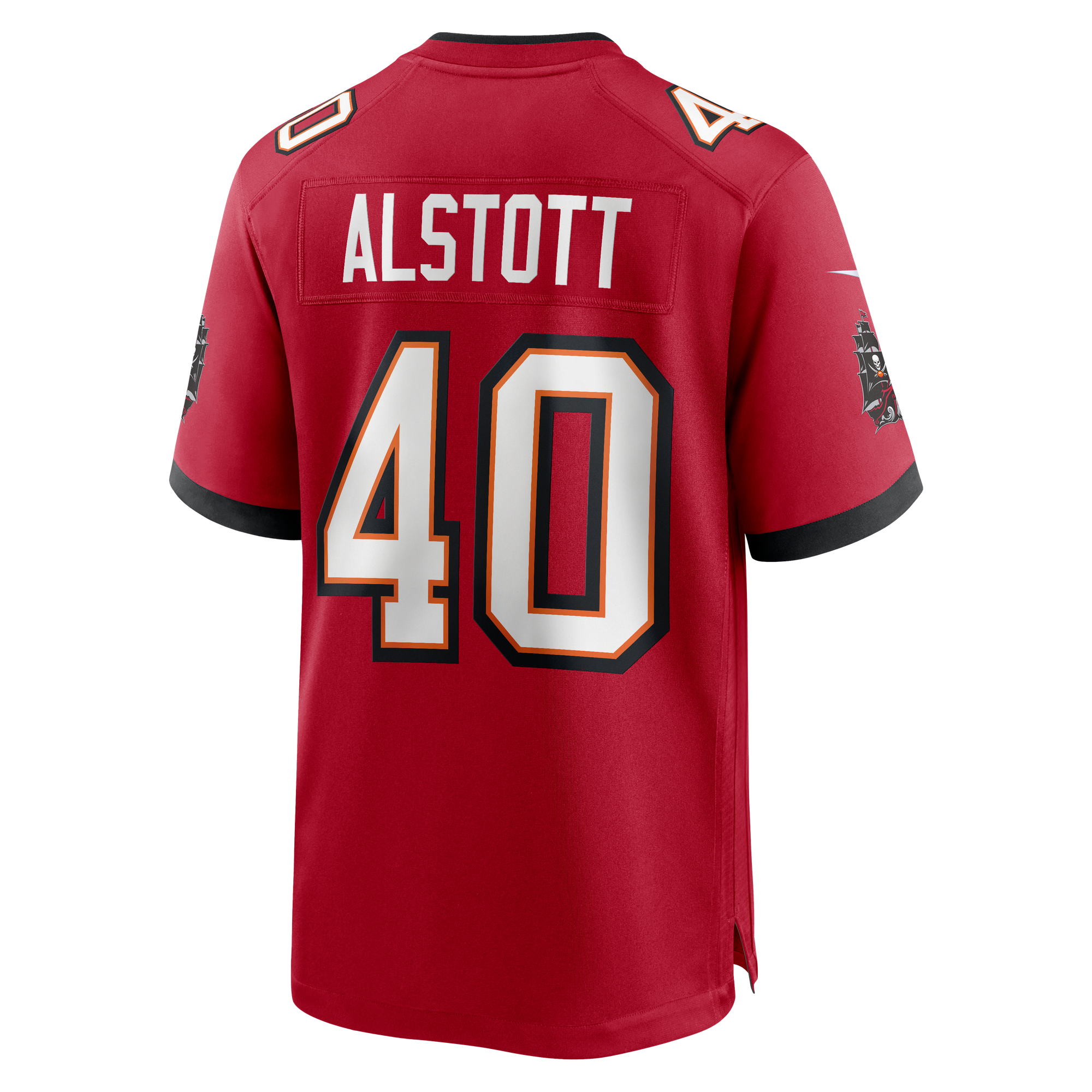 Retired Mike Alstott Tampa Bay Buccaneers Player Jersey Red NFL Football Fan Wear Retired Mike Alstott