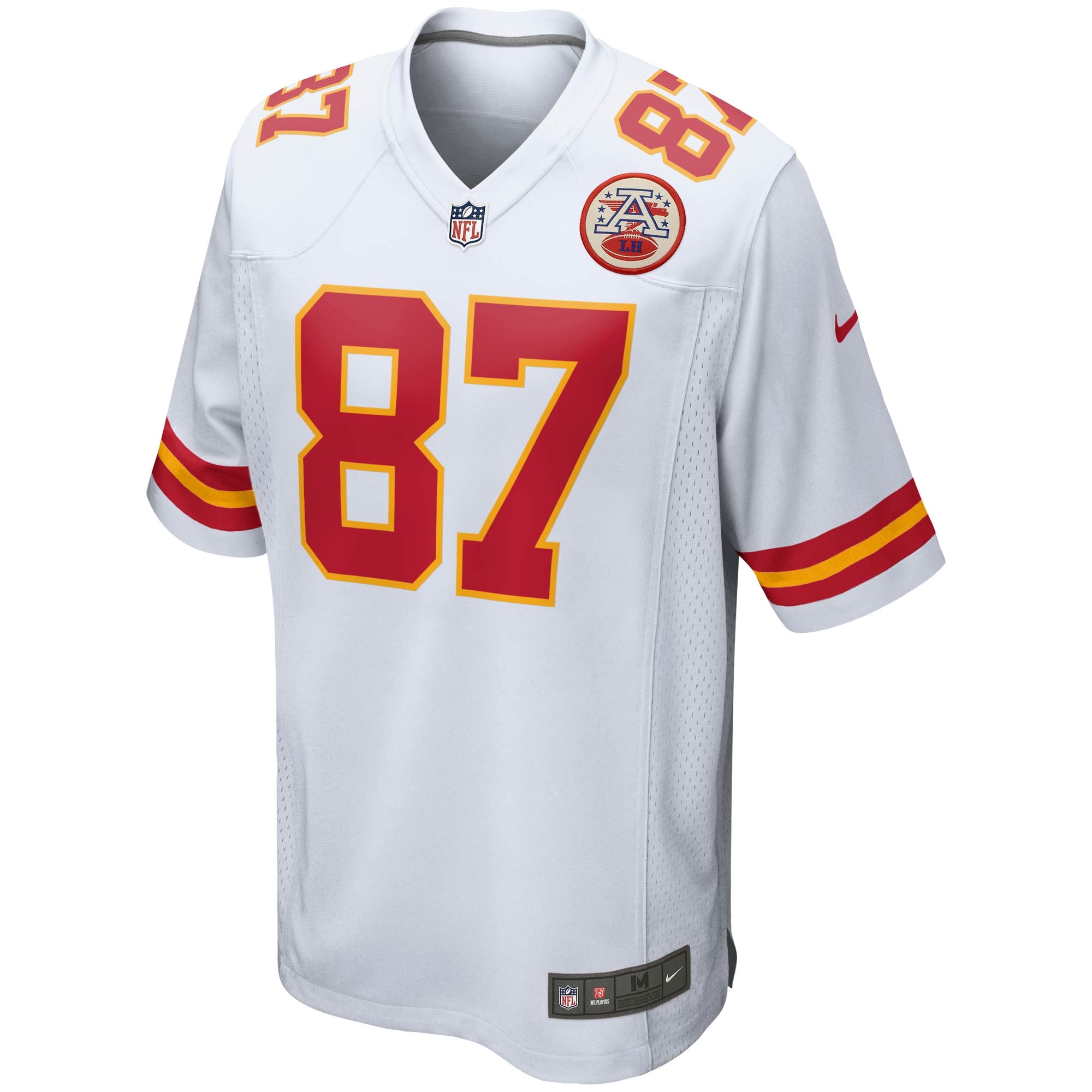 Travis Kelce Kansas City Chiefs Player Jersey White NFL Football Fan Wear