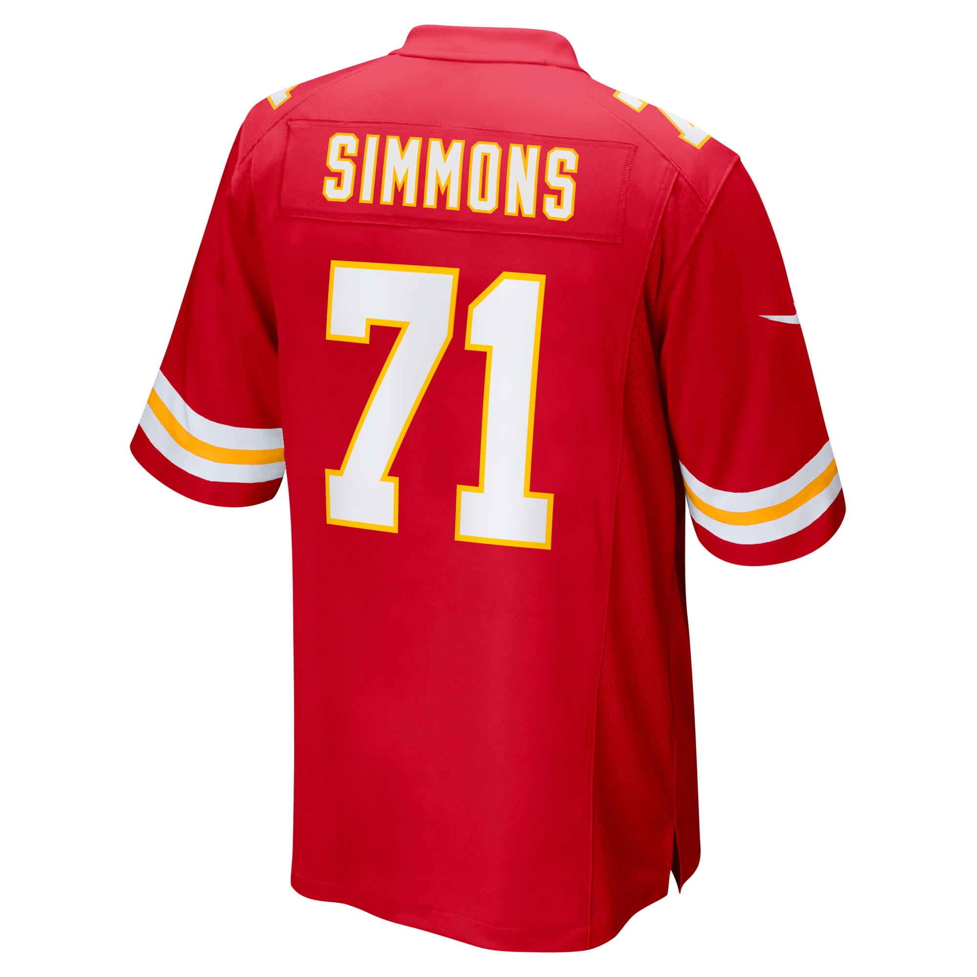 Josh Simmons Kansas City Chiefs Game Jersey Red NFL Football Fan Wear Josh Simmons