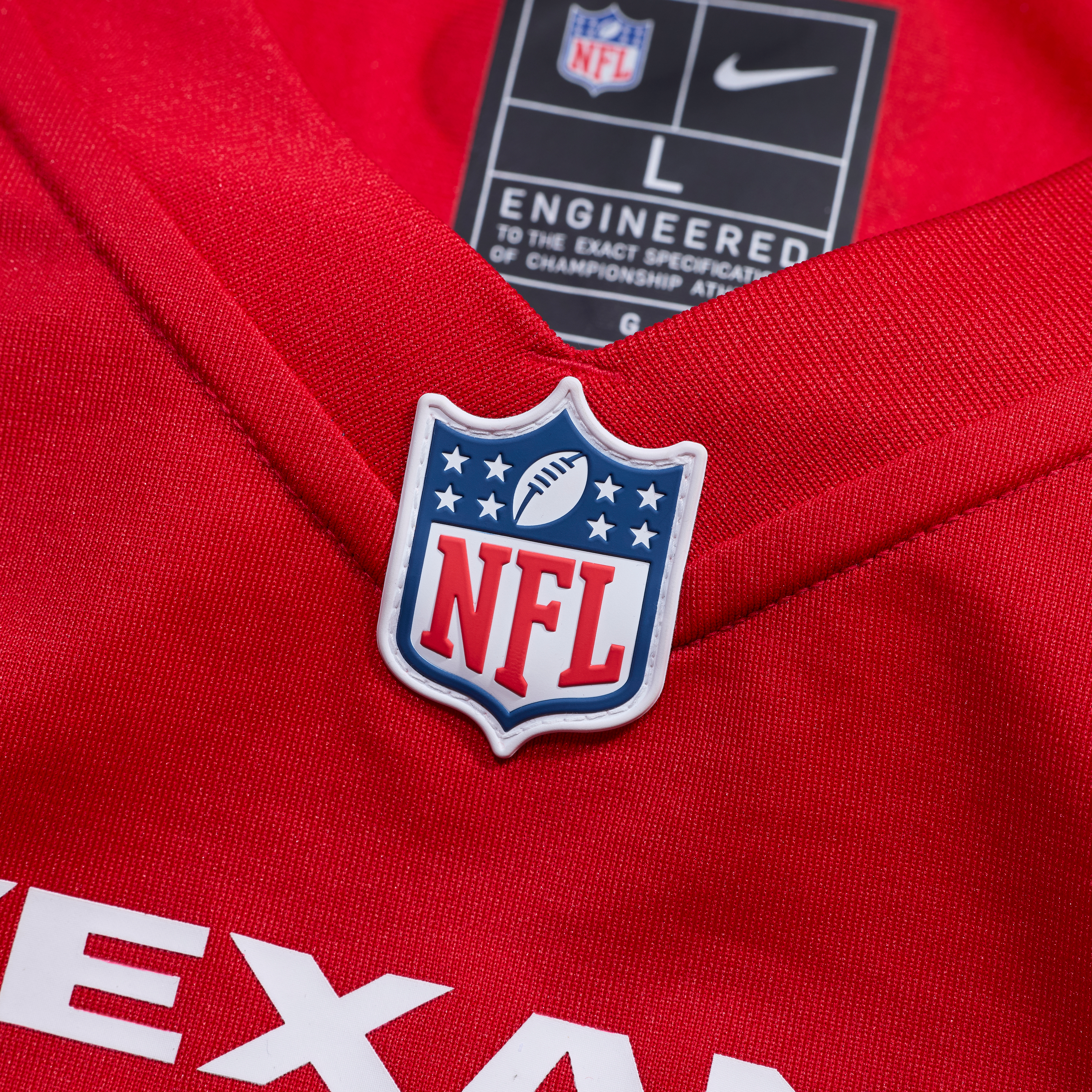 Azeez Al-Shaair Houston Texans Game Jersey Red NFL Football Fan Wear