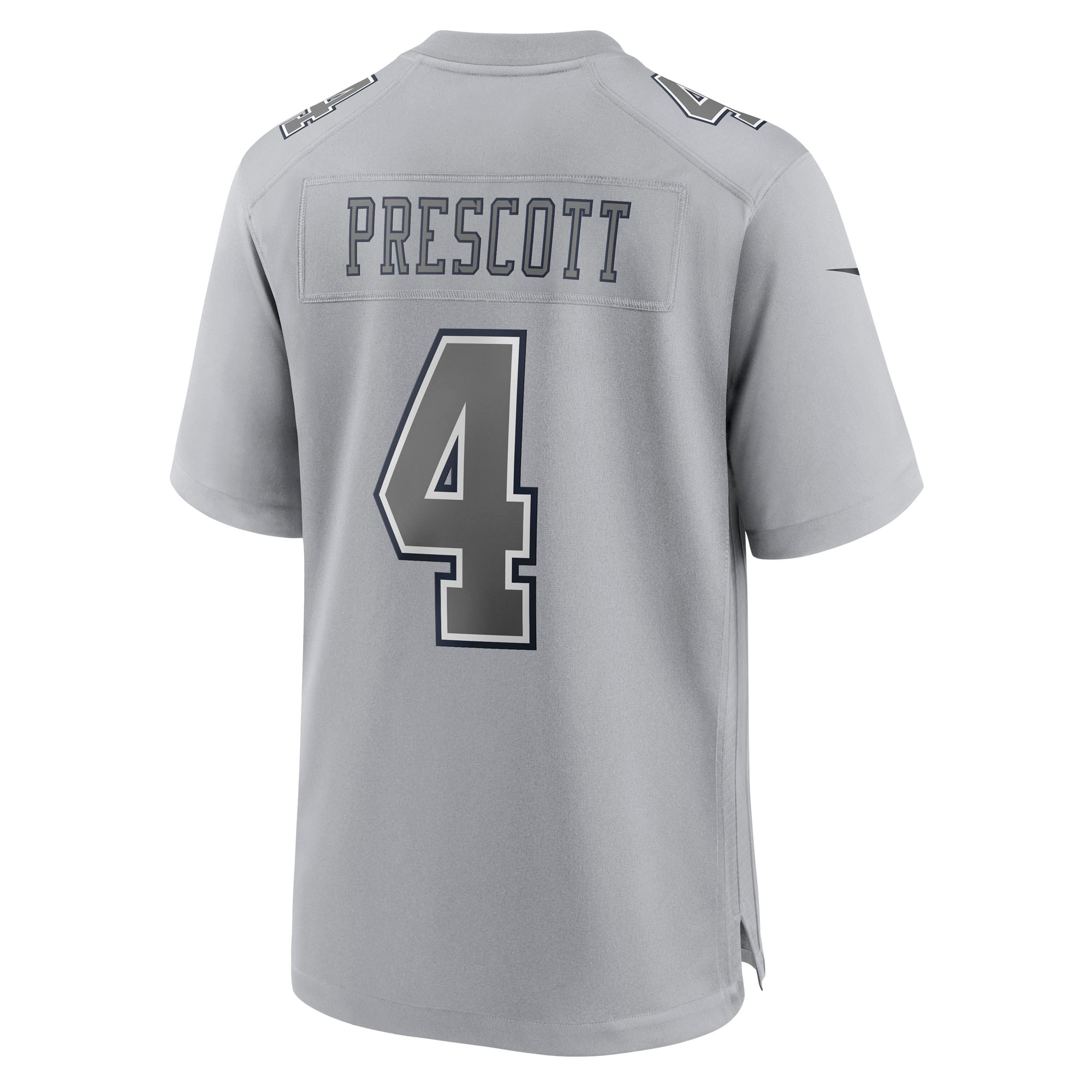Dak Prescott Atmosphere Dallas Cowboys Game Jersey No.4 Gray NFL Football Fan Wear Dak Prescott Atmosphere