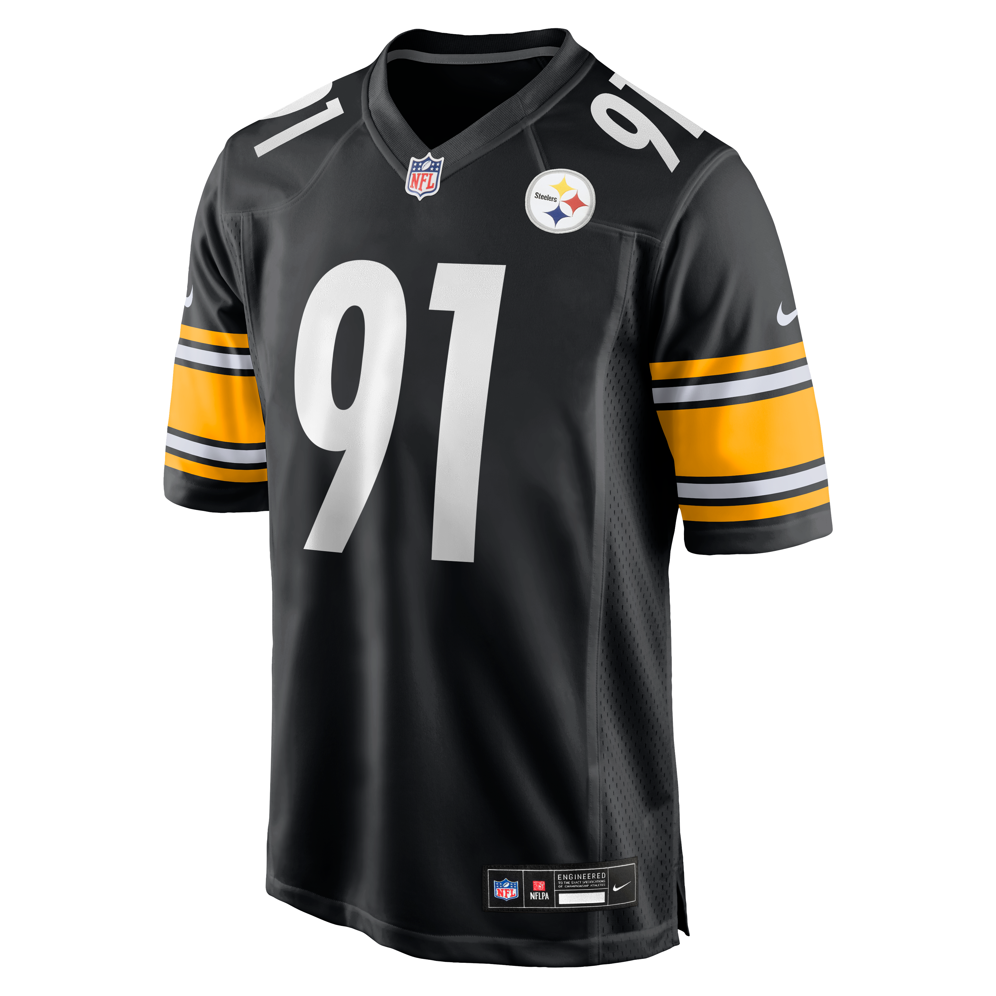 Logan Lee Pittsburgh Steelers Game Jersey Black NFL Football Fan Wear Logan Lee