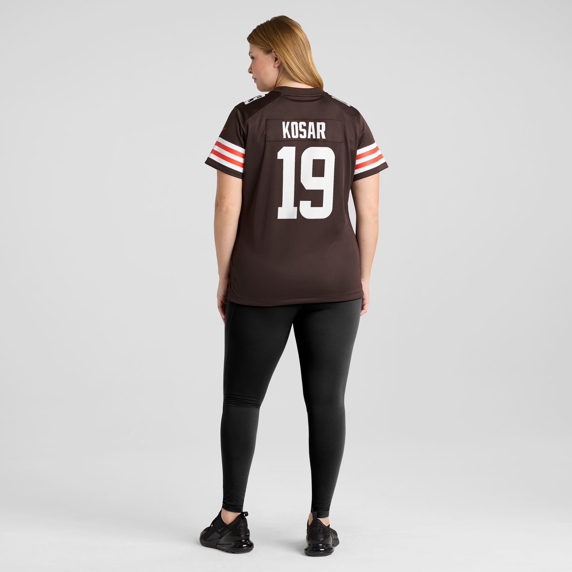 Retired Bernie Kosar Cleveland Browns Player Jersey Brown NFL Football Fan Wear Retired Bernie Kosar