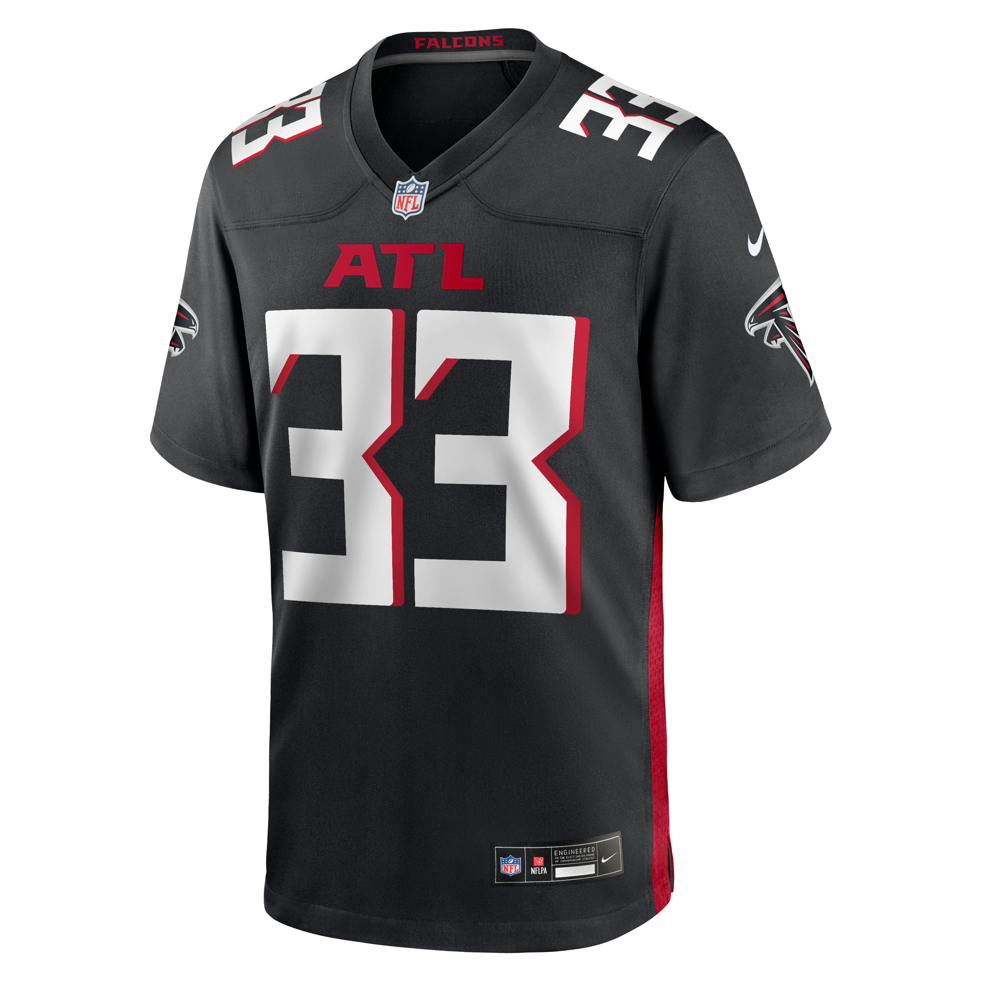 Michael Turner Retired Atlanta Falcons Player Jersey Black NFL Football Fan Wear