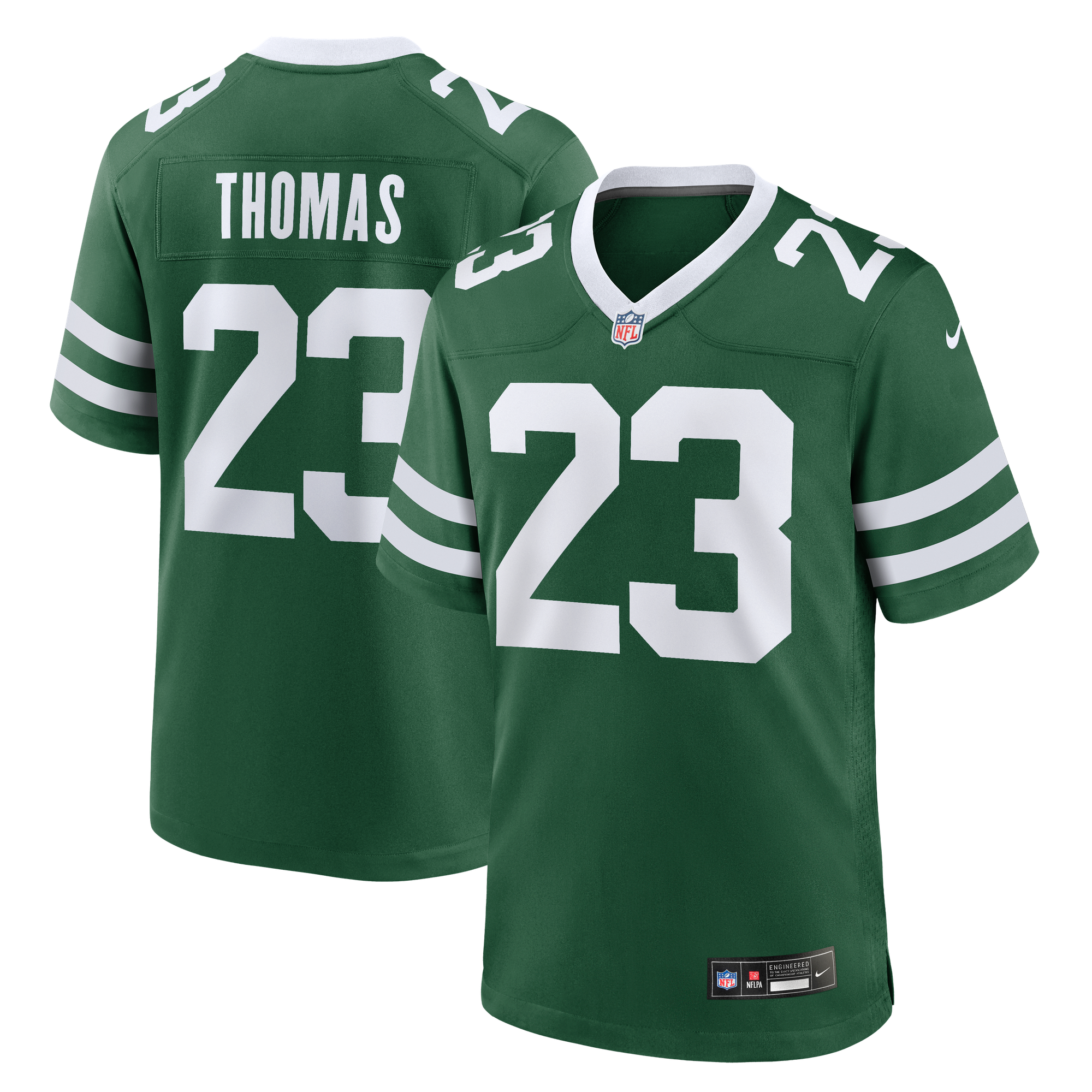 Azareye'h Thomas New York Jets Game Jersey Green NFL Football Fan Wear