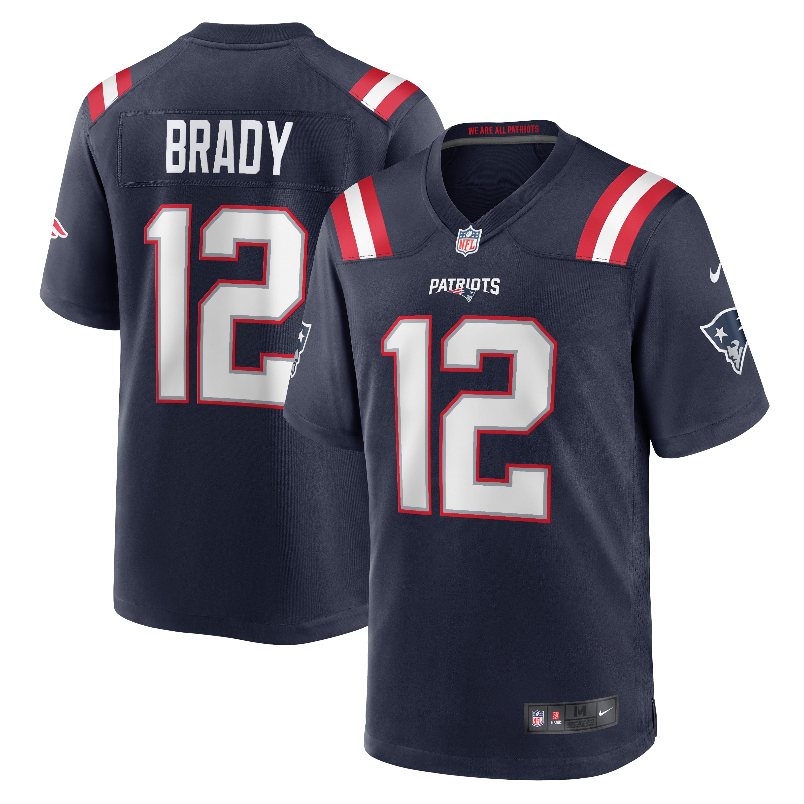 Retired New England Patriots Player Jersey Navy NFL Football Fan Wear