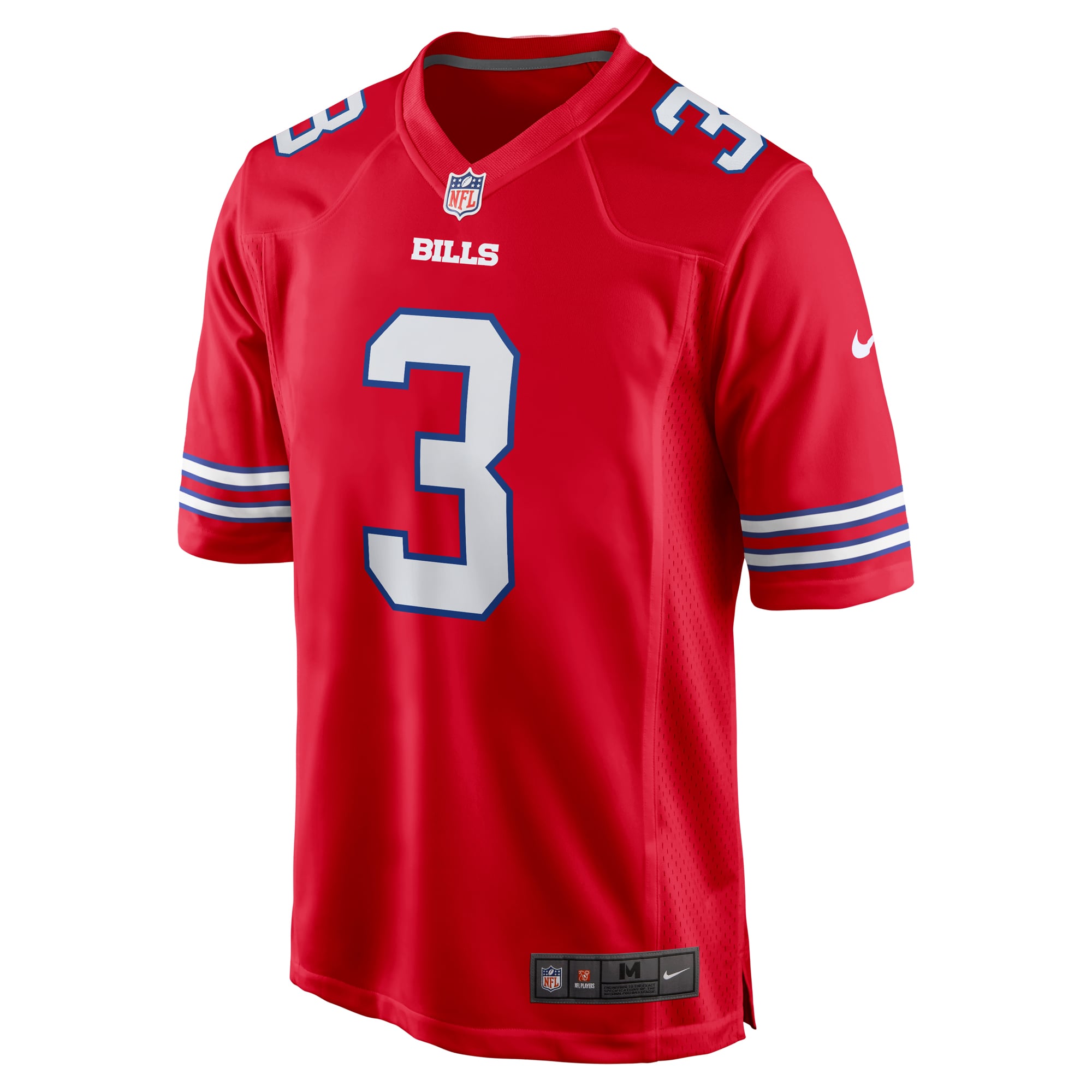 Damar Hamlin Buffalo Bills Game Jersey Red NFL Football Fan Wear Damar Hamlin