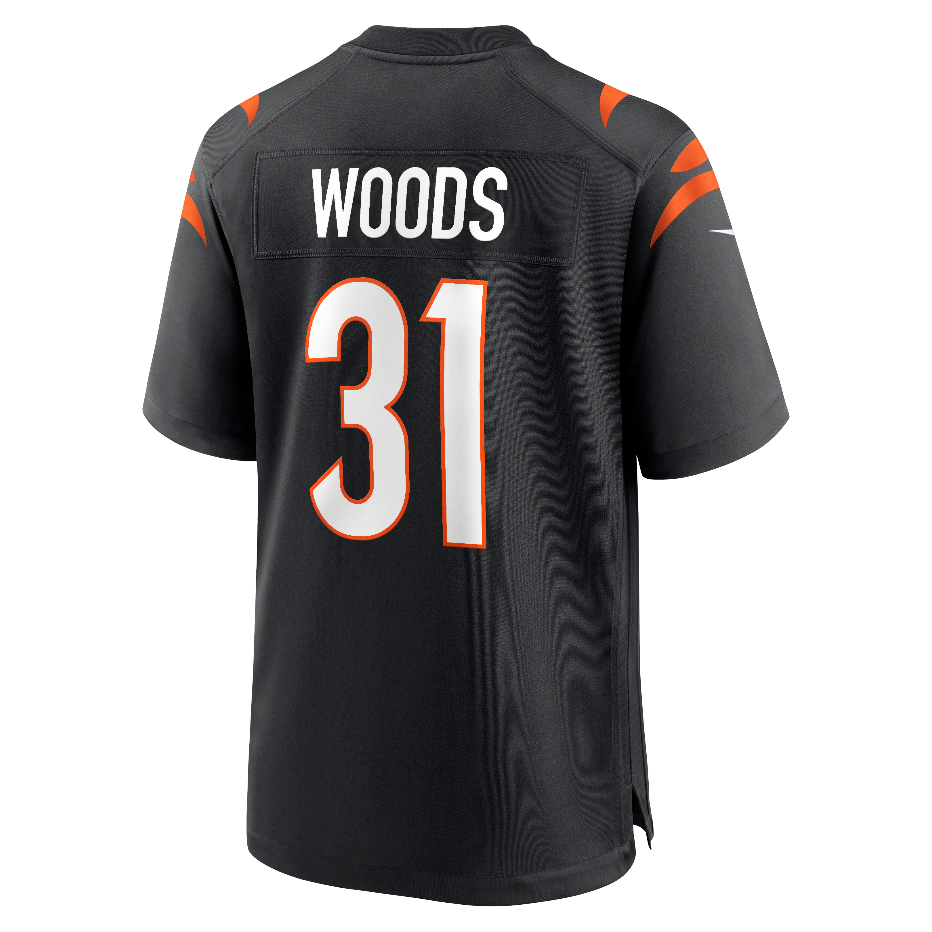 Ickey Woods Retired Cincinnati Bengals Game Jersey Black NFL Football Fan Wear Ickey Woods Retired