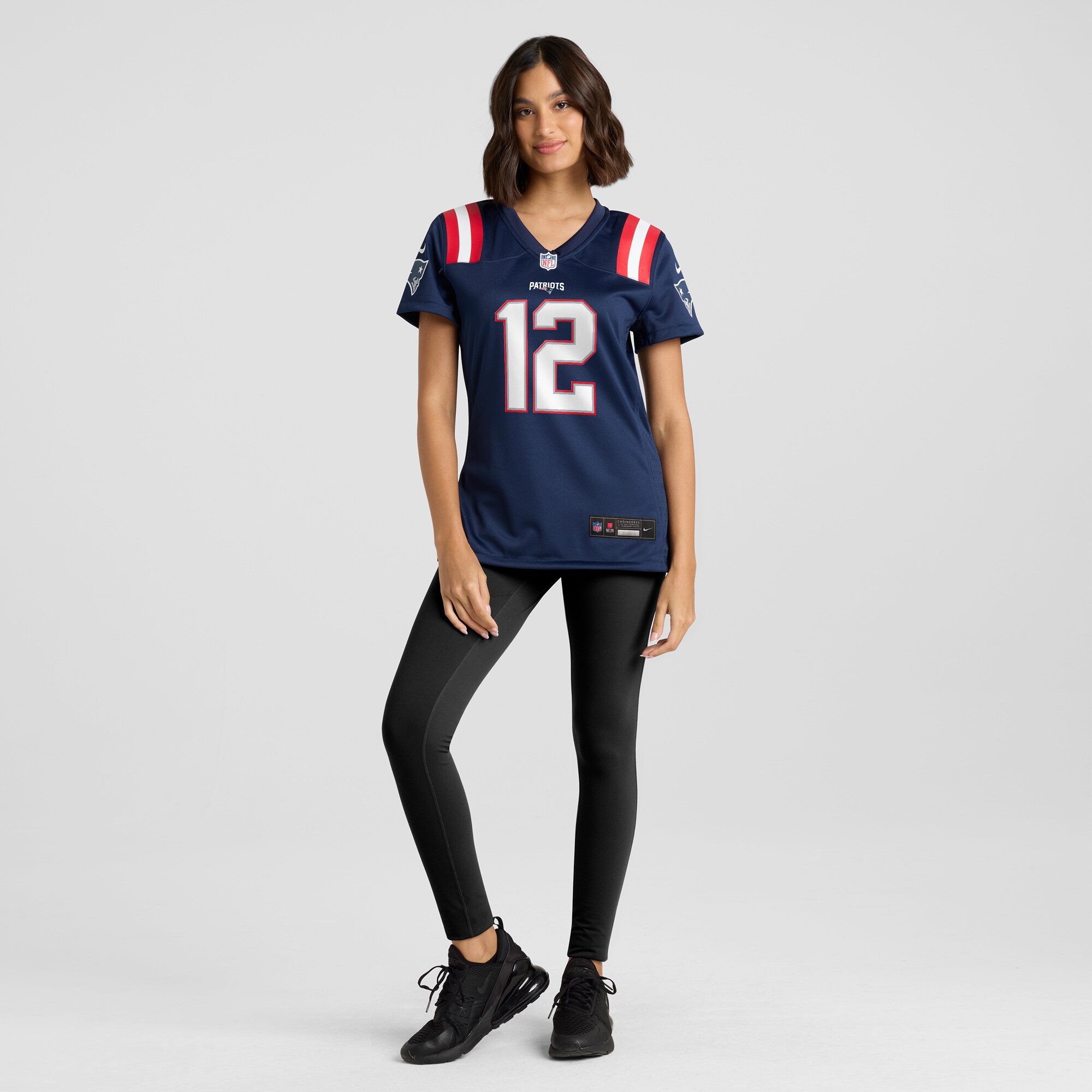 Tom Brady Retired New England Patriots Game Jersey Navy NFL Football Fan Wear