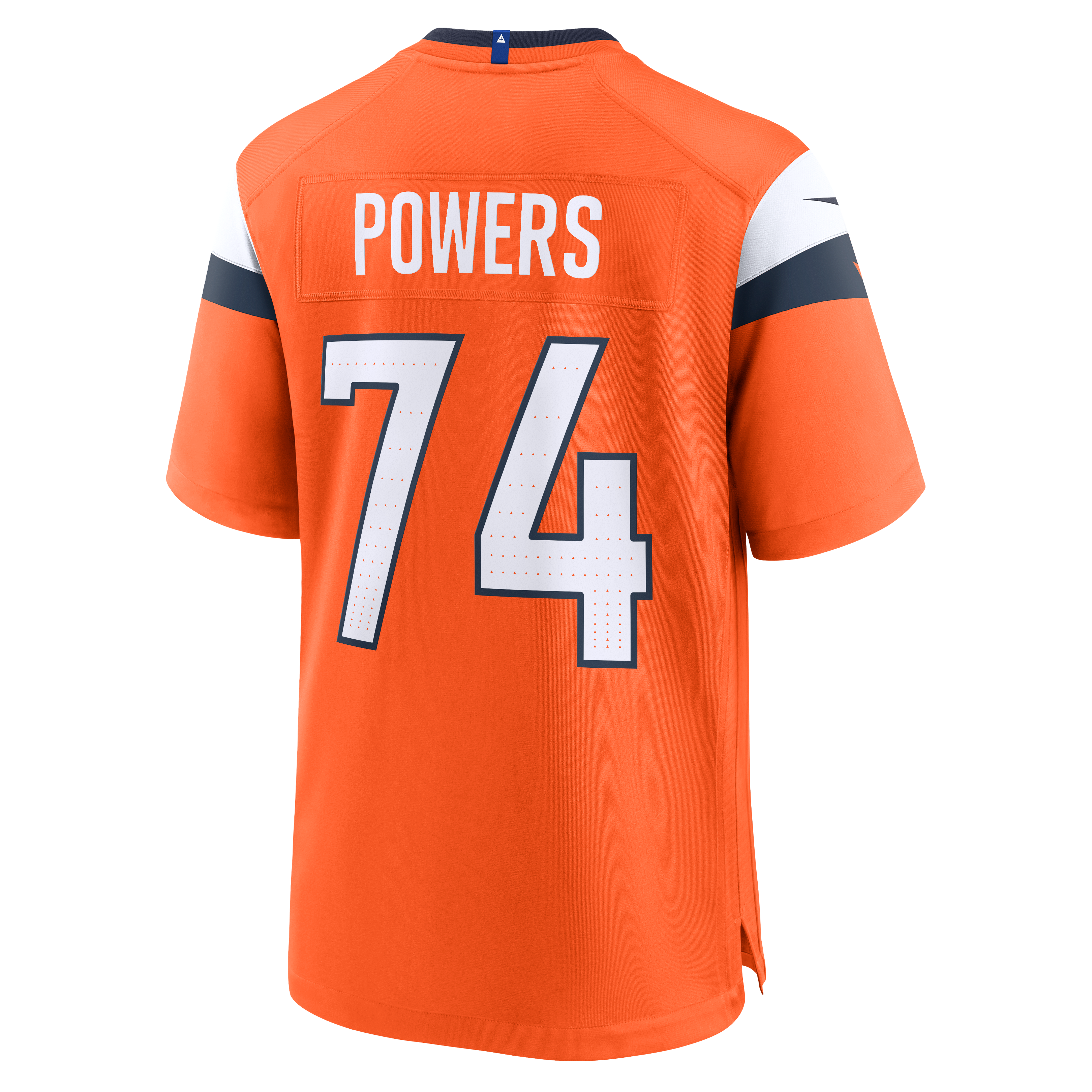 Ben Powers Denver Broncos Game Jersey Orange NFL Football Fan Wear