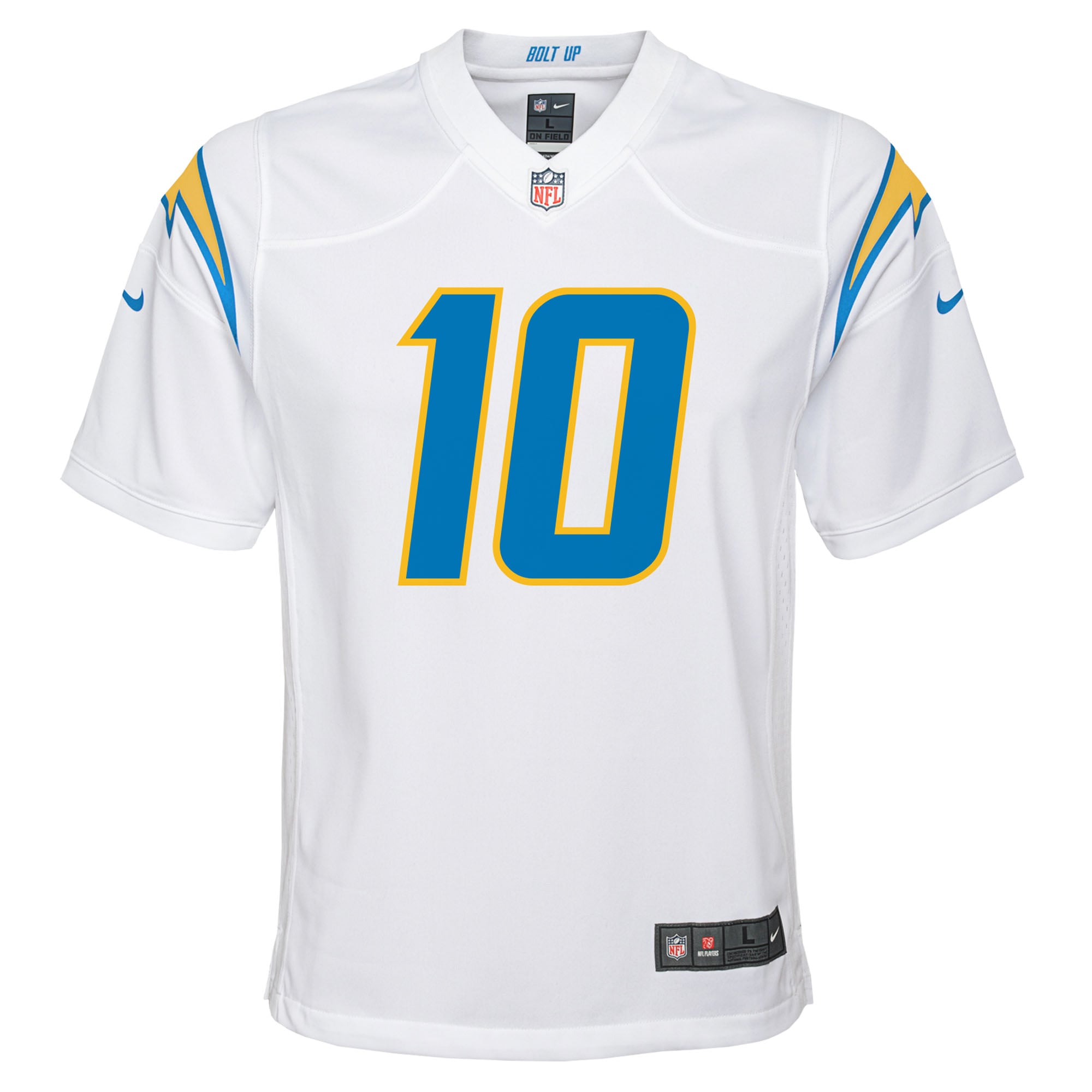 Justin Herbert Los Angeles Chargers Game Jersey White NFL Football Fan Wear