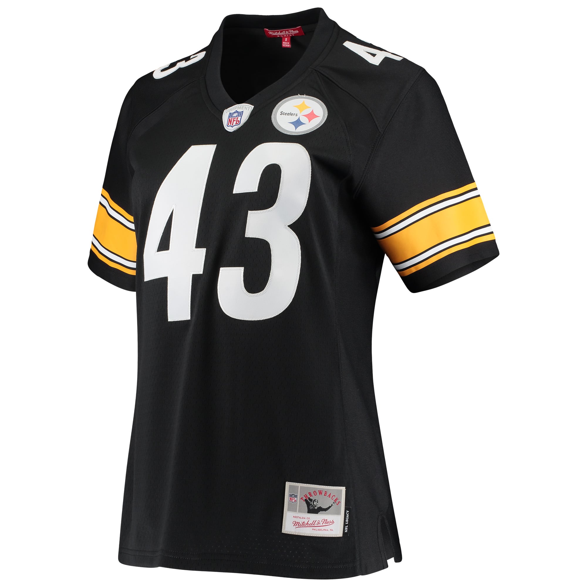 Big Tall Retired Pittsburgh Steelers Player Jersey Black NFL Football Fan Wear
