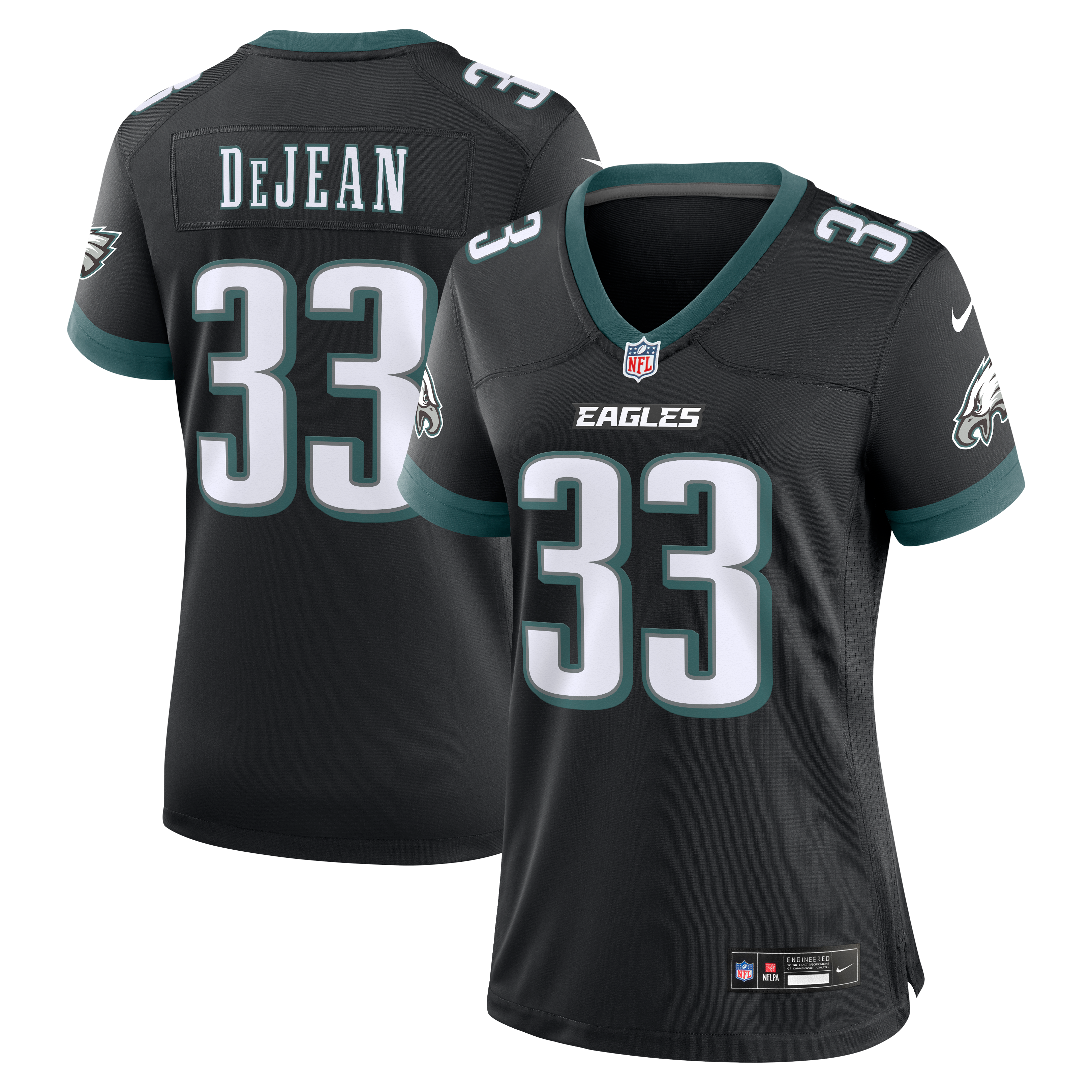 Cooper DeJean Philadelphia Eagles Game Jersey Black NFL Football Fan Wear Cooper DeJean