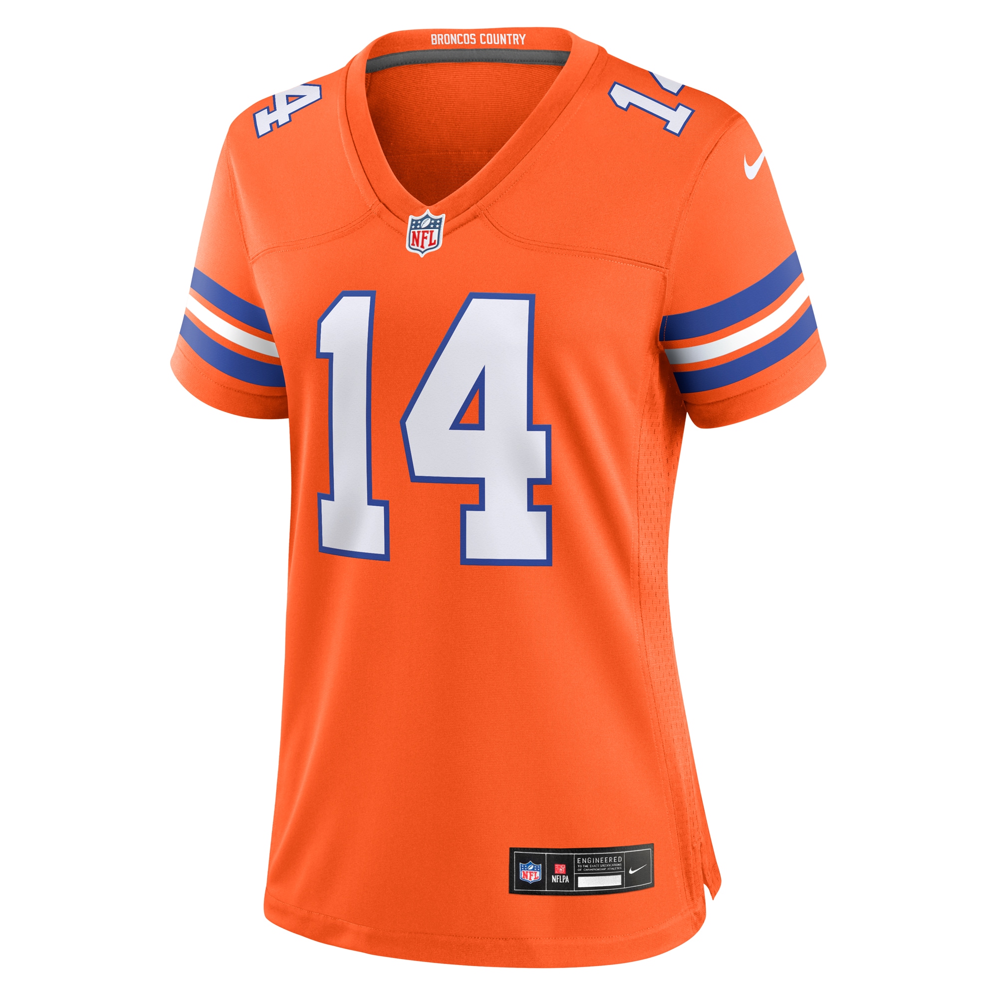 Courtland Sutton Denver Broncos Game Jersey Orange NFL Football Fan Wear