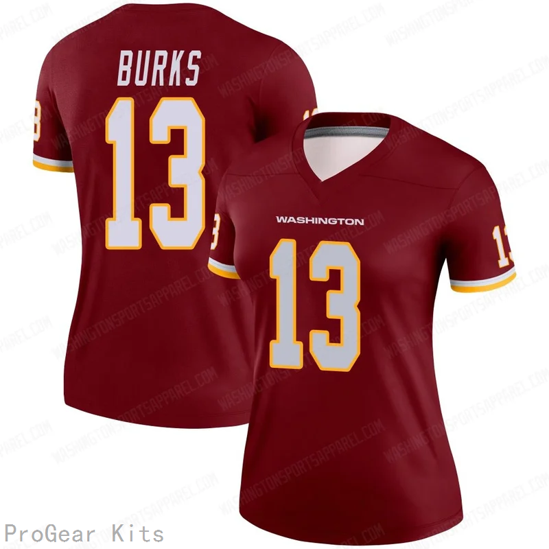 Treylon Burks Washington Commanders Legend Jersey No.13 Burgundy NFL Football Fan Wear