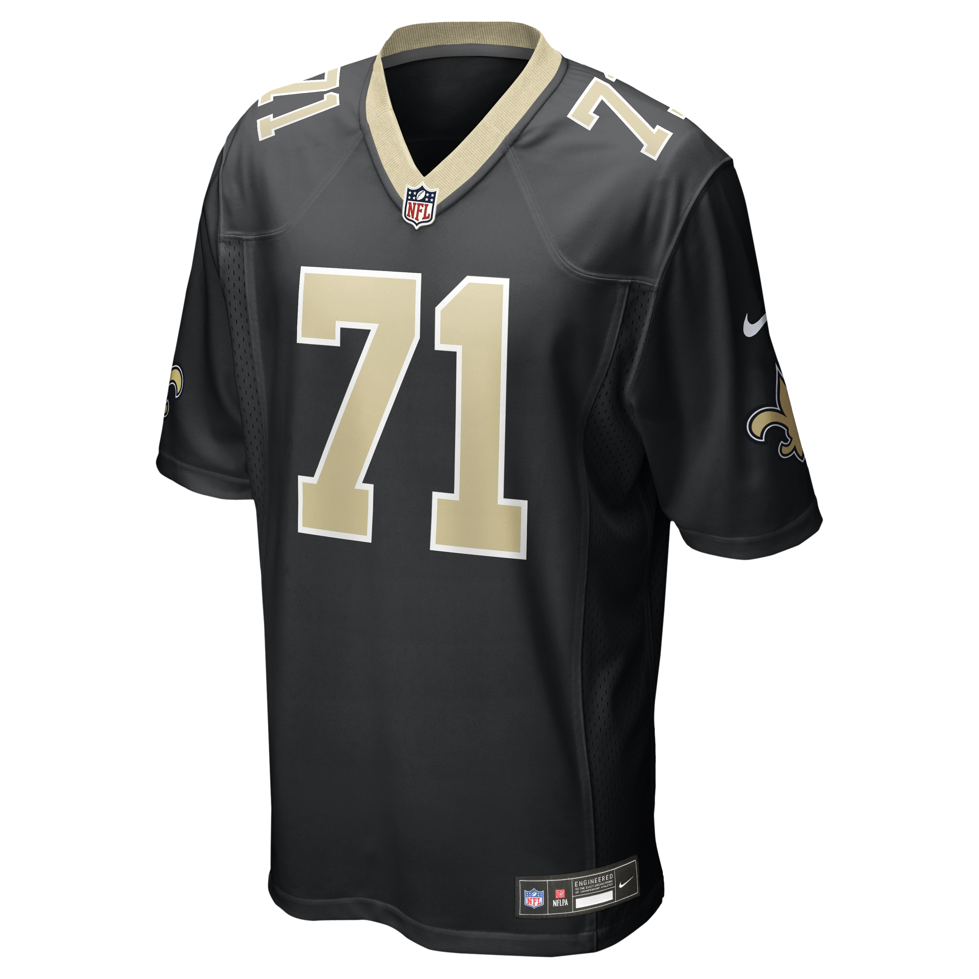 Kelvin Banks Jr New Orleans Saints Player Jersey Black NFL Football Fan Wear Kelvin Banks Jr