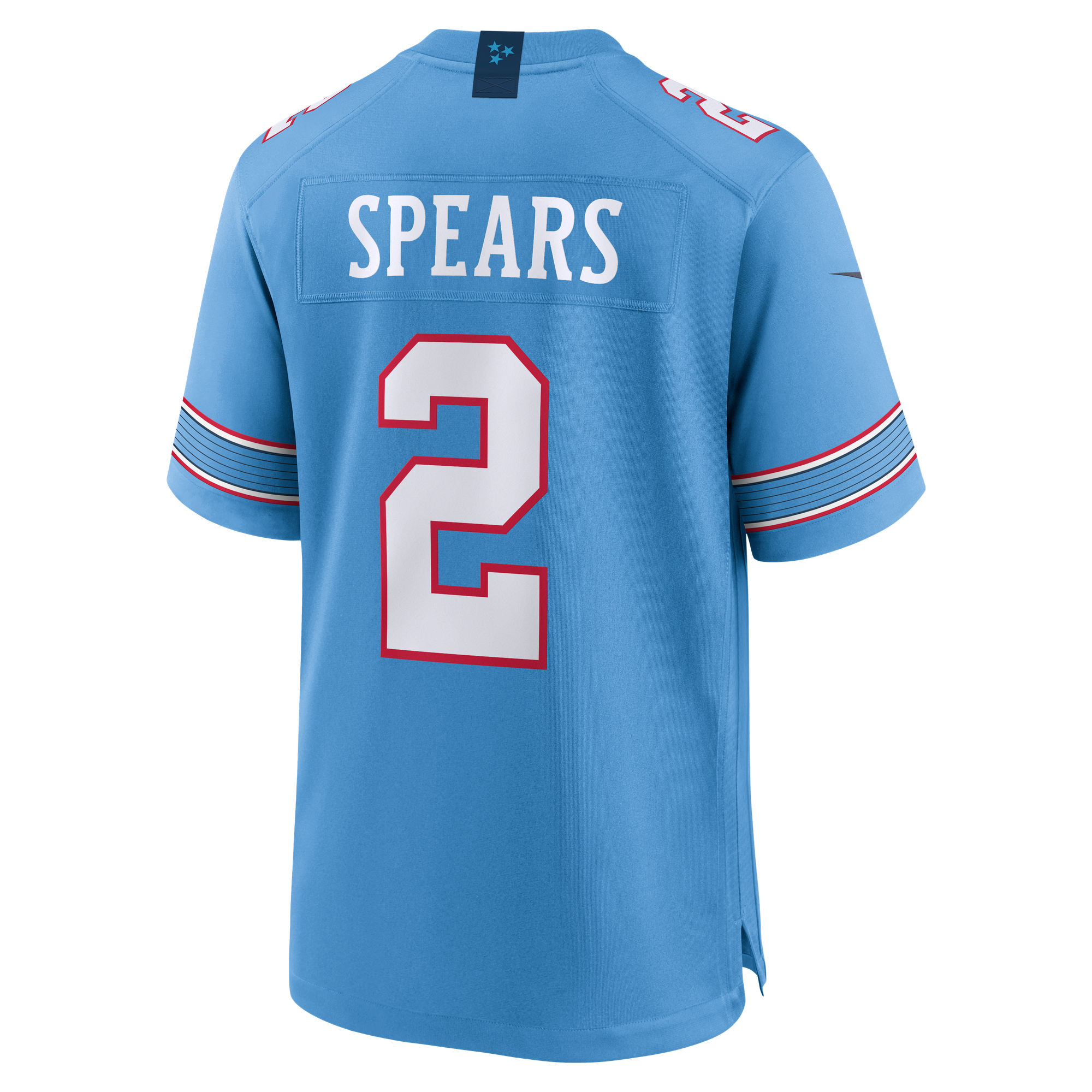 Tyjae Spears Tennessee Titans Game Jersey Light Blue NFL Football Fan Wear