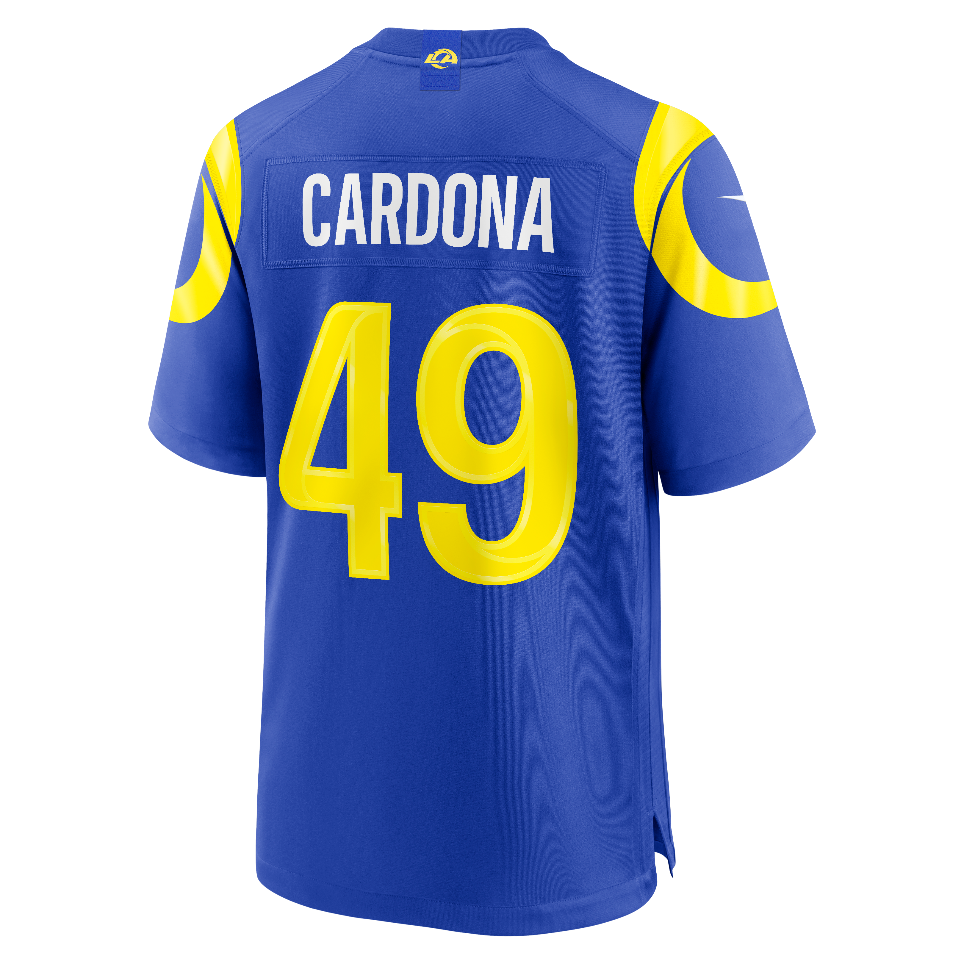 Joe Cardona Los Angeles Rams Game Jersey Royal NFL Football Fan Wear