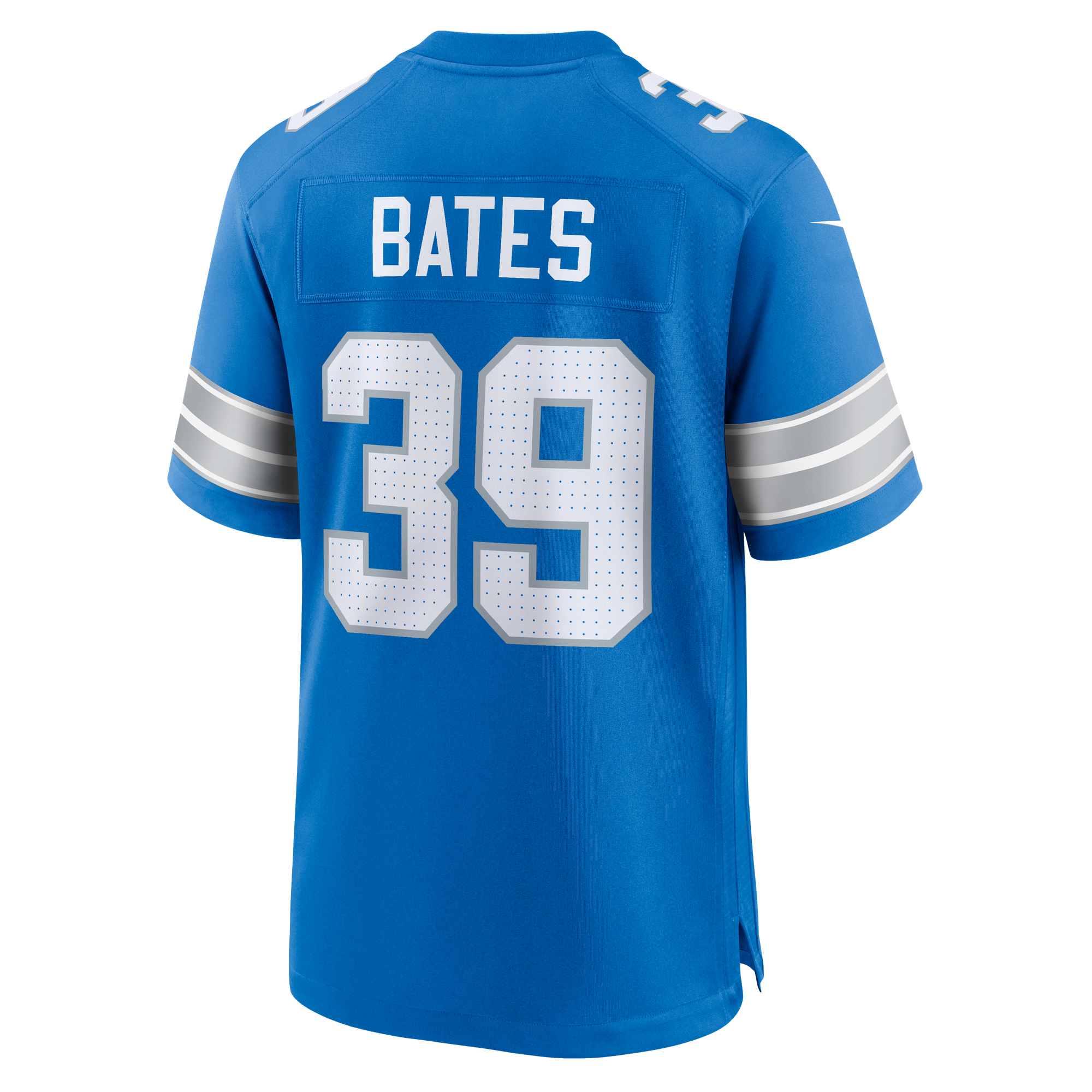 Jake Bates Detroit Lions Game Jersey Blue NFL Football Fan Wear Jake Bates