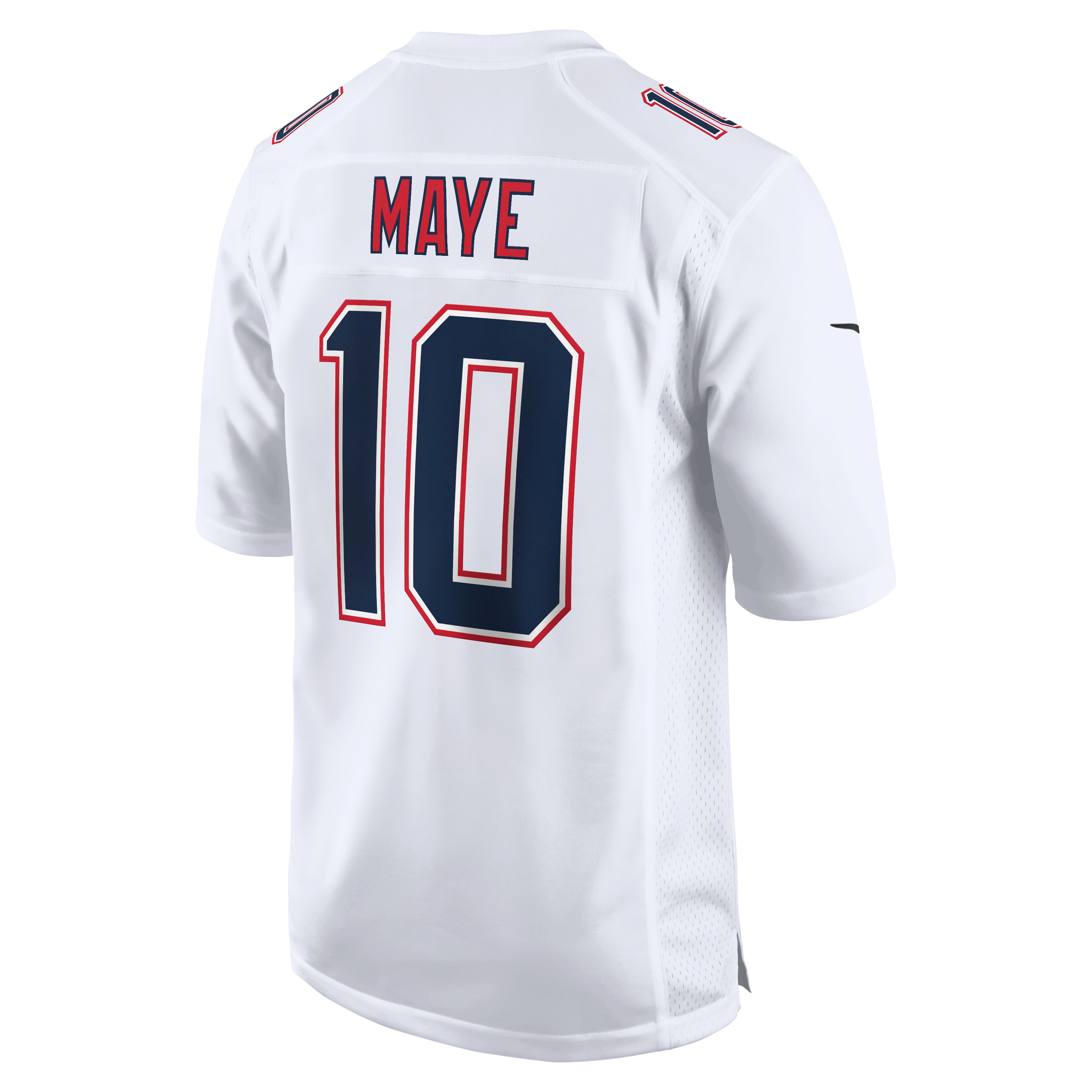 Drake Maye Tundra New England Patriots Game Jersey White NFL Football Fan Wear
