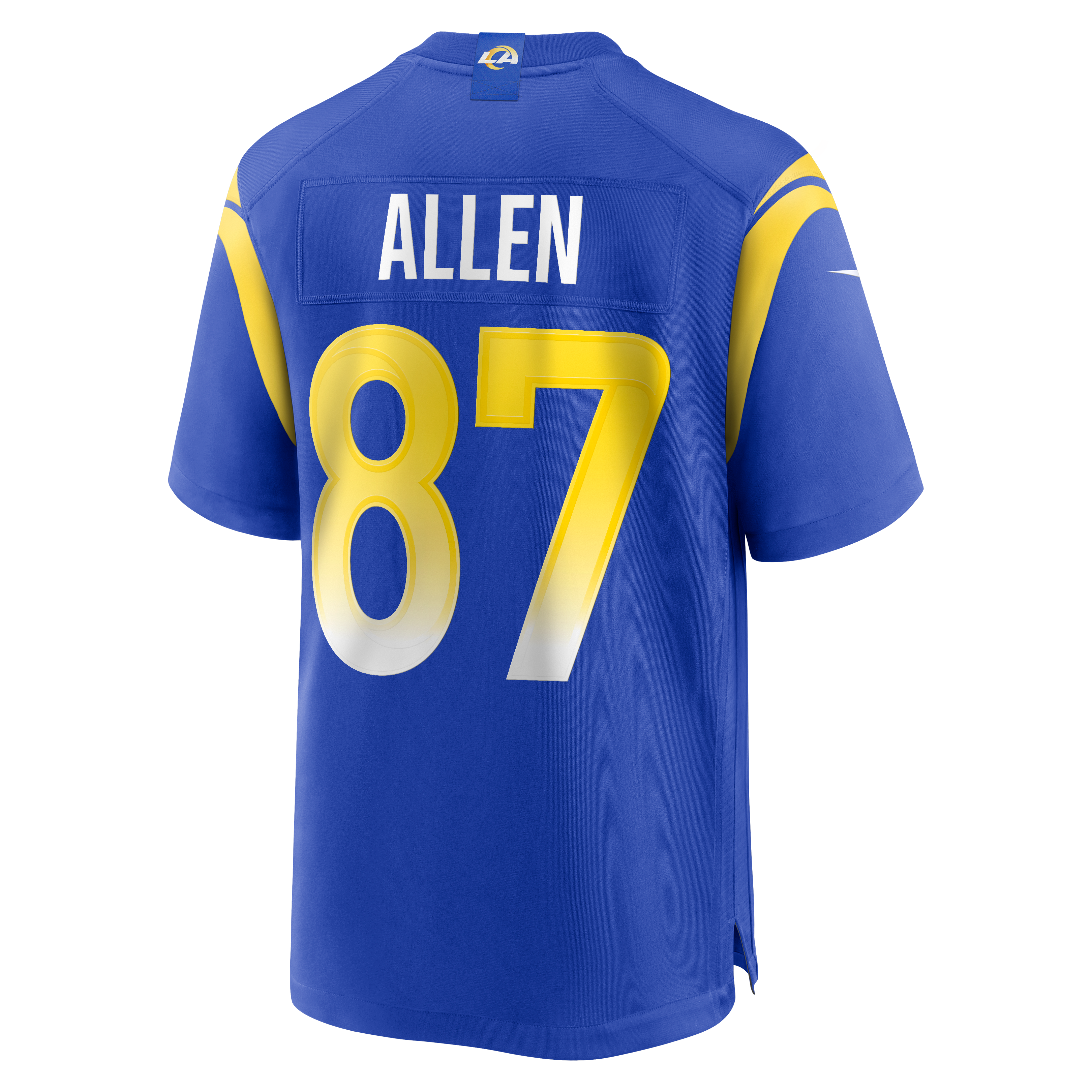 Davis Allen Los Angeles Rams Game Jersey Royal NFL Football Fan Wear Davis Allen
