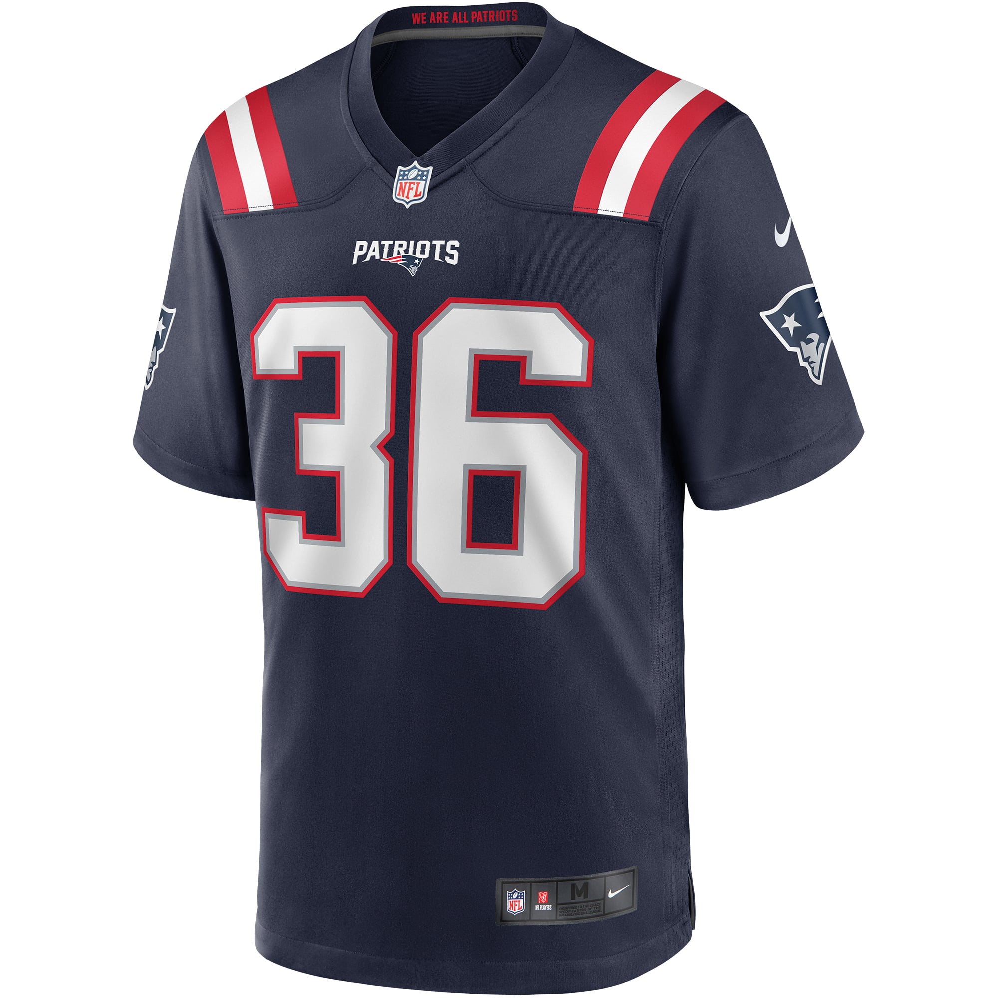 Lawyer Milloy Retired New England Patriots Player Jersey Navy NFL Football Fan Wear