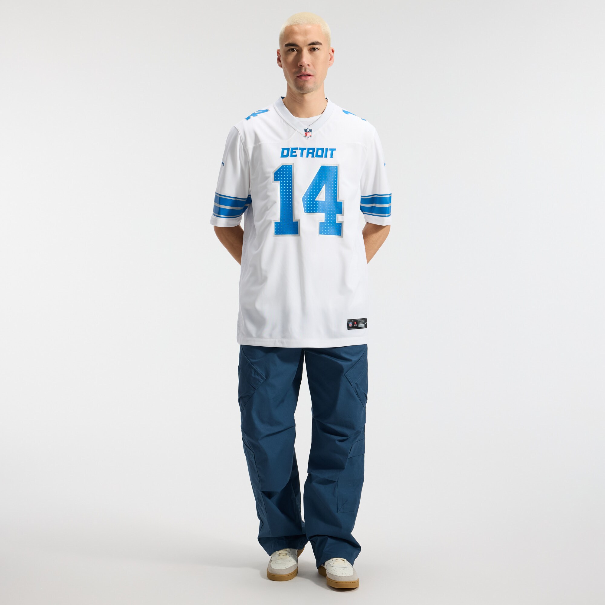 Amon-Ra St Detroit Lions Game Jersey Brown NFL Football Fan Wear Amon-Ra St