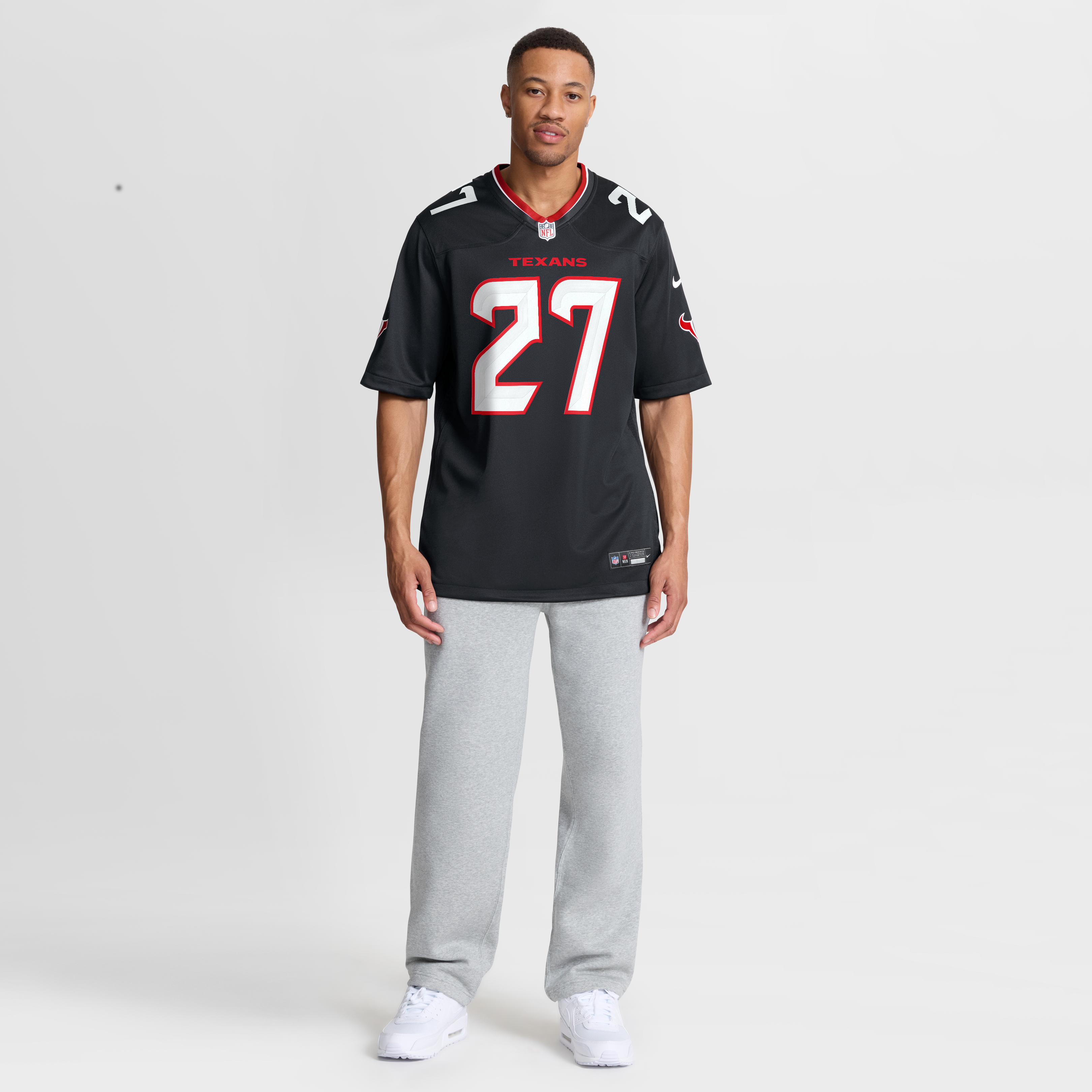 Kamari Ramsey Houston Texans Game Jersey Navy NFL Football Fan Wear Kamari Ramsey