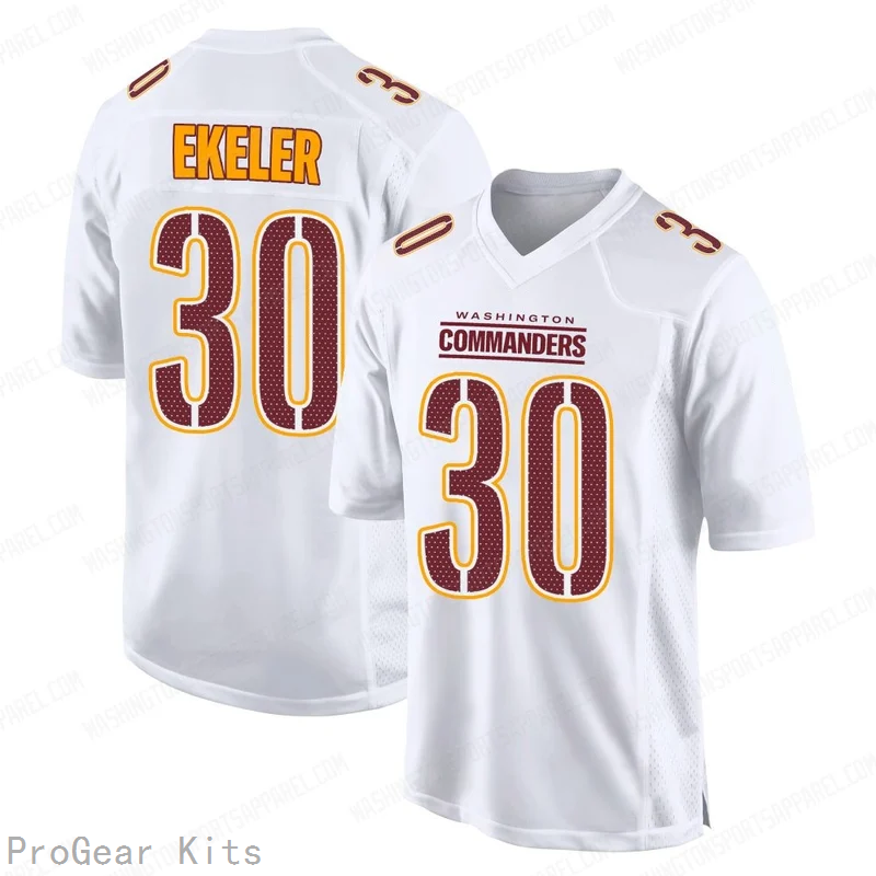 Austin Ekeler Tundra Washington Commanders Game Jersey No.30 White NFL Football Fan Wear
