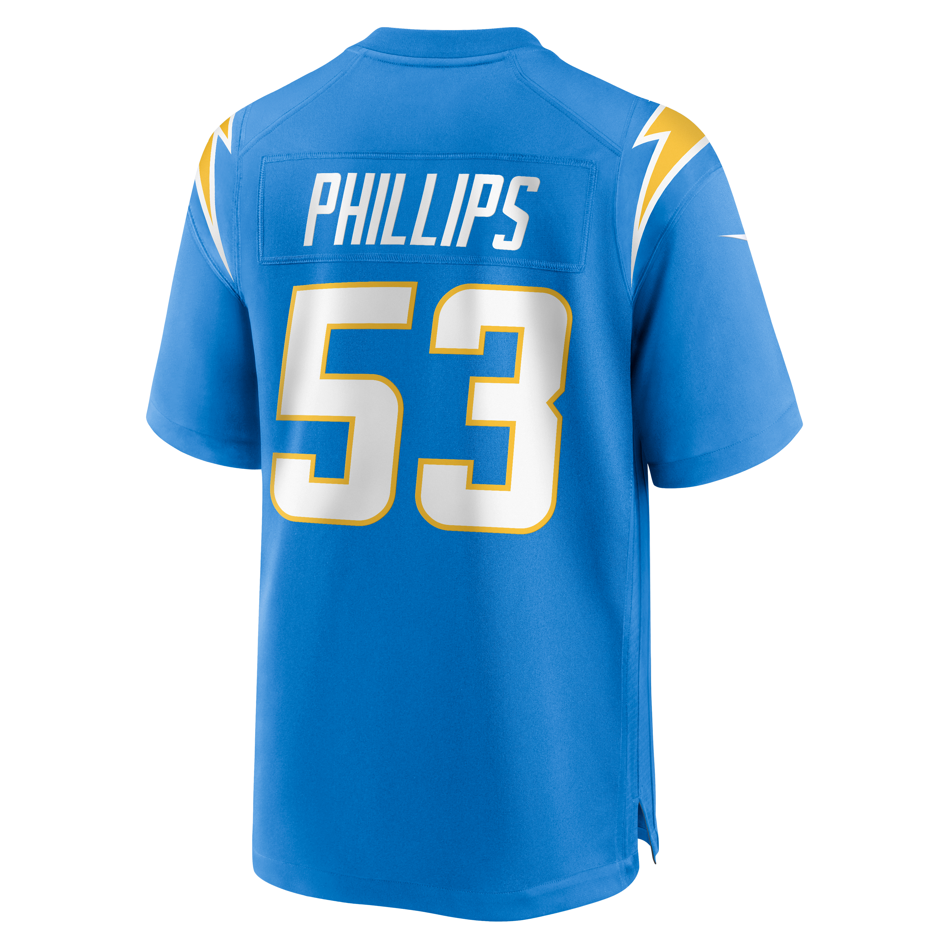 Del'Shawn Phillips Los Angeles Chargers Game Jersey Powder Blue NFL Football Fan Wear