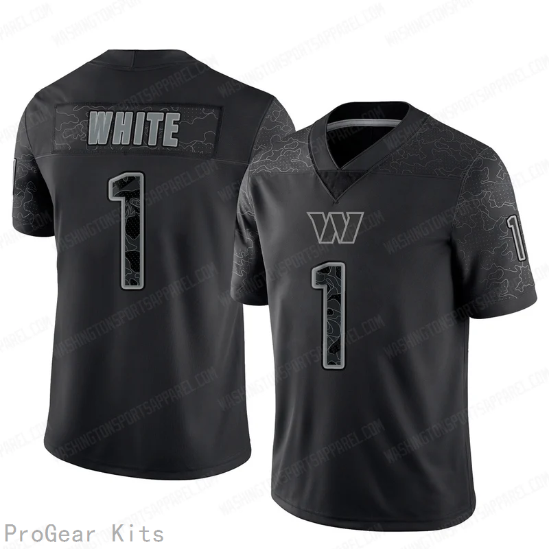 Rachaad Washington Commanders Jersey No.1 Reflective NFL Football Fan Wear