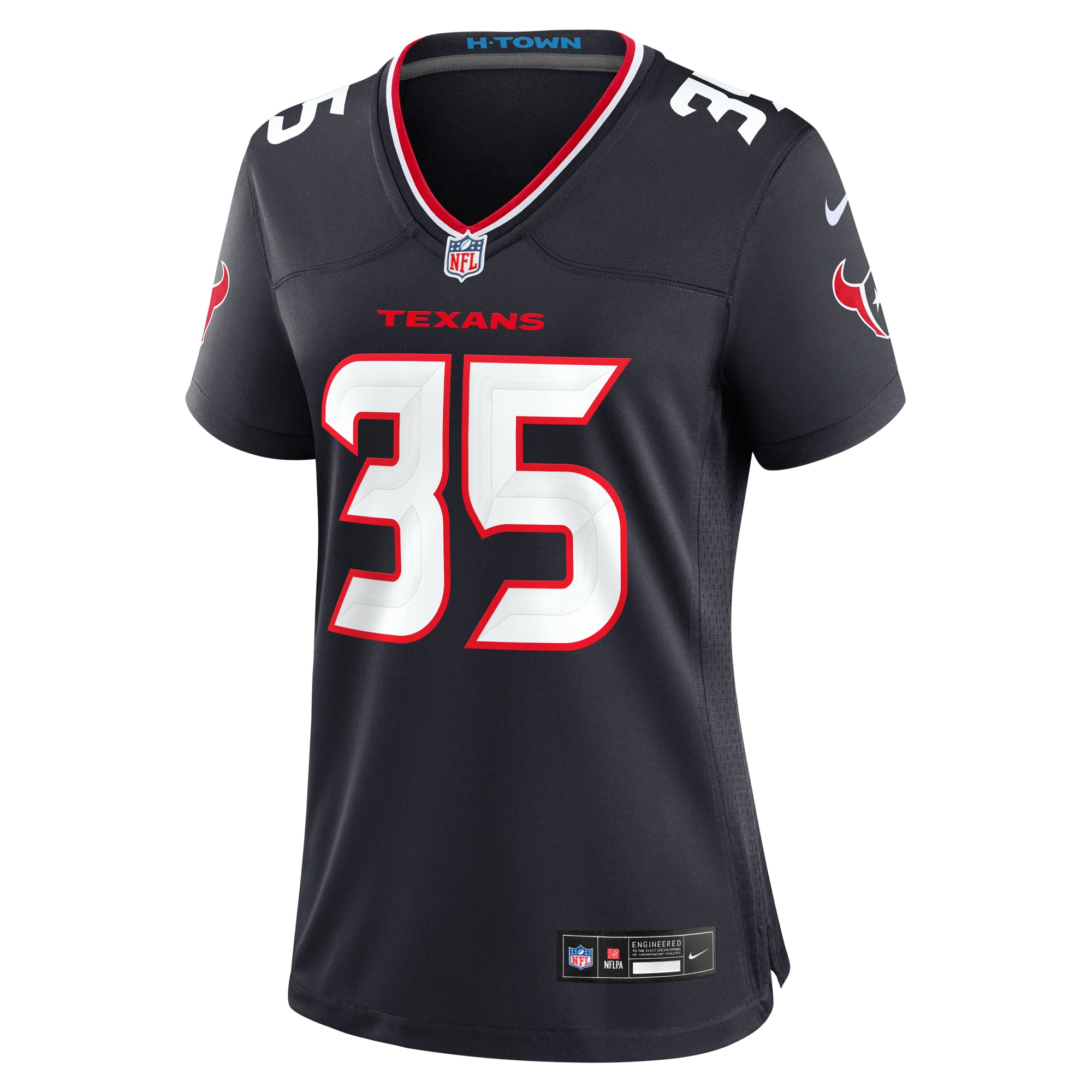 Jake Hansen Houston Texans Game Jersey Navy NFL Football Fan Wear Jake Hansen
