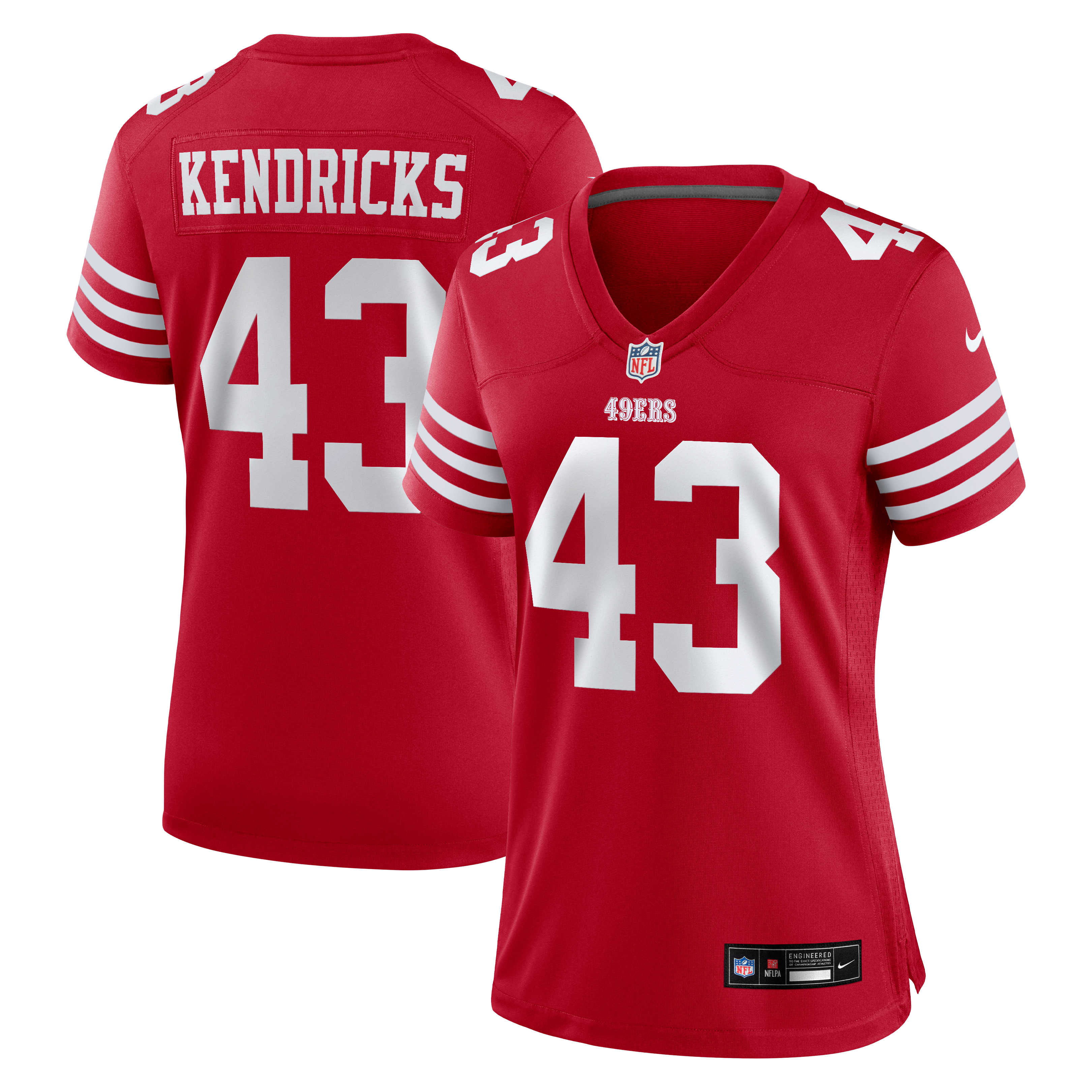 Eric Kendricks San Francisco 49ers Game Jersey Scarlet NFL Football Fan Wear
