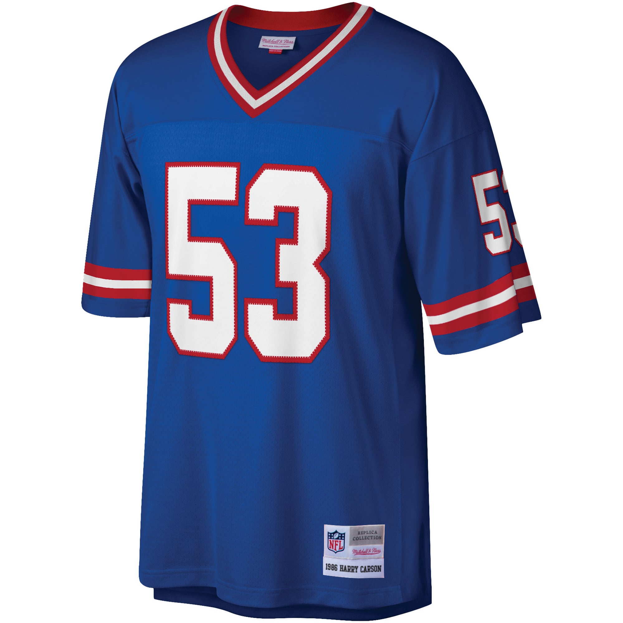 Retired Harry Carson New York Giants Player Jersey Royal NFL Football Fan Wear