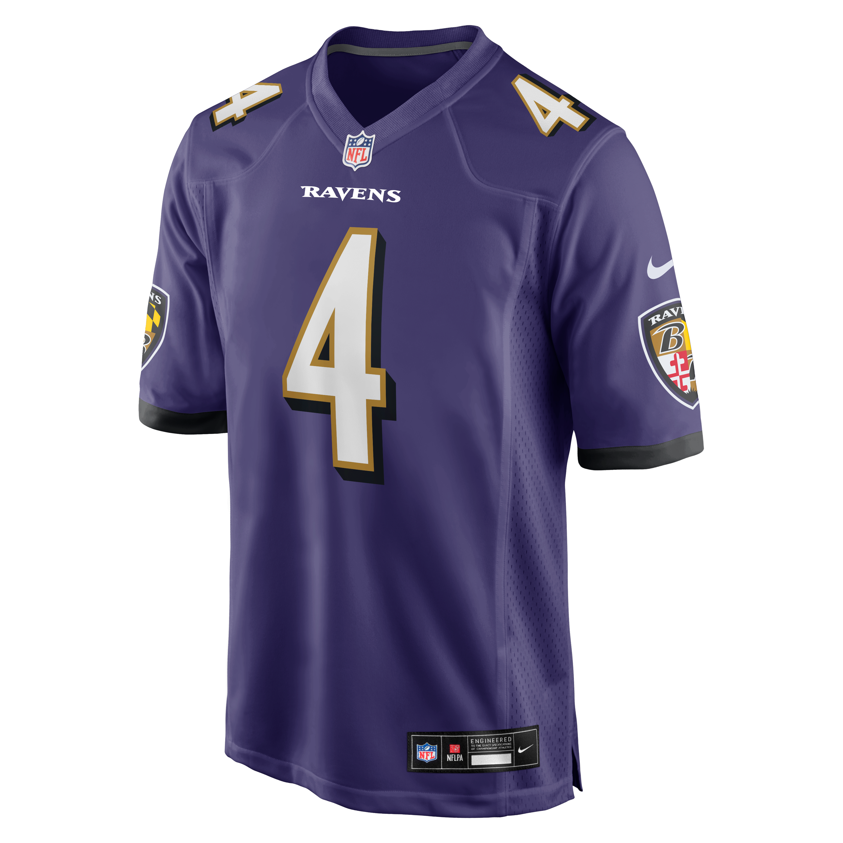 Zay Flowers Baltimore Ravens Game Jersey Purple NFL Football Fan Wear Zay Flowers